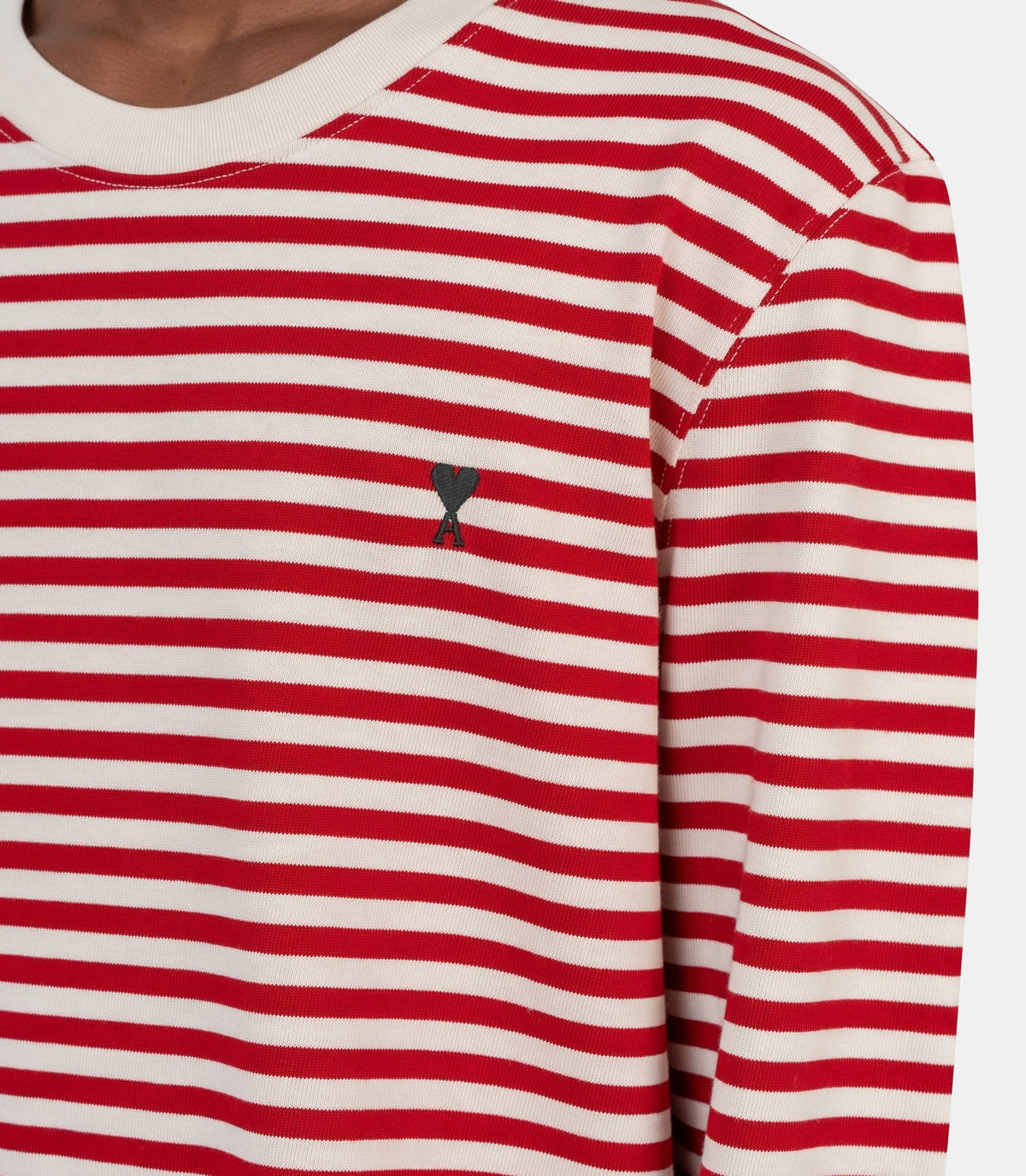 T-shirt rayé manches longues ami de cœur-UTS414.JE0241.A202-XS-Ami paris