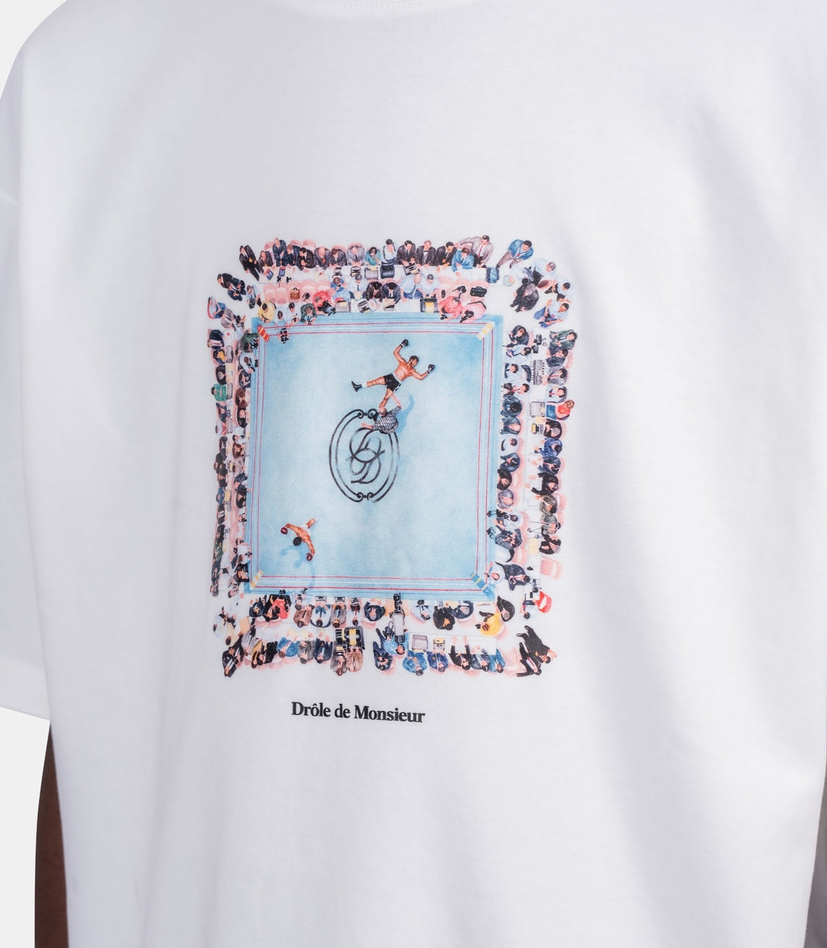 T-shirt ring de boxe-M-TS343-CO002-OW-XS-Drôle de monsieur