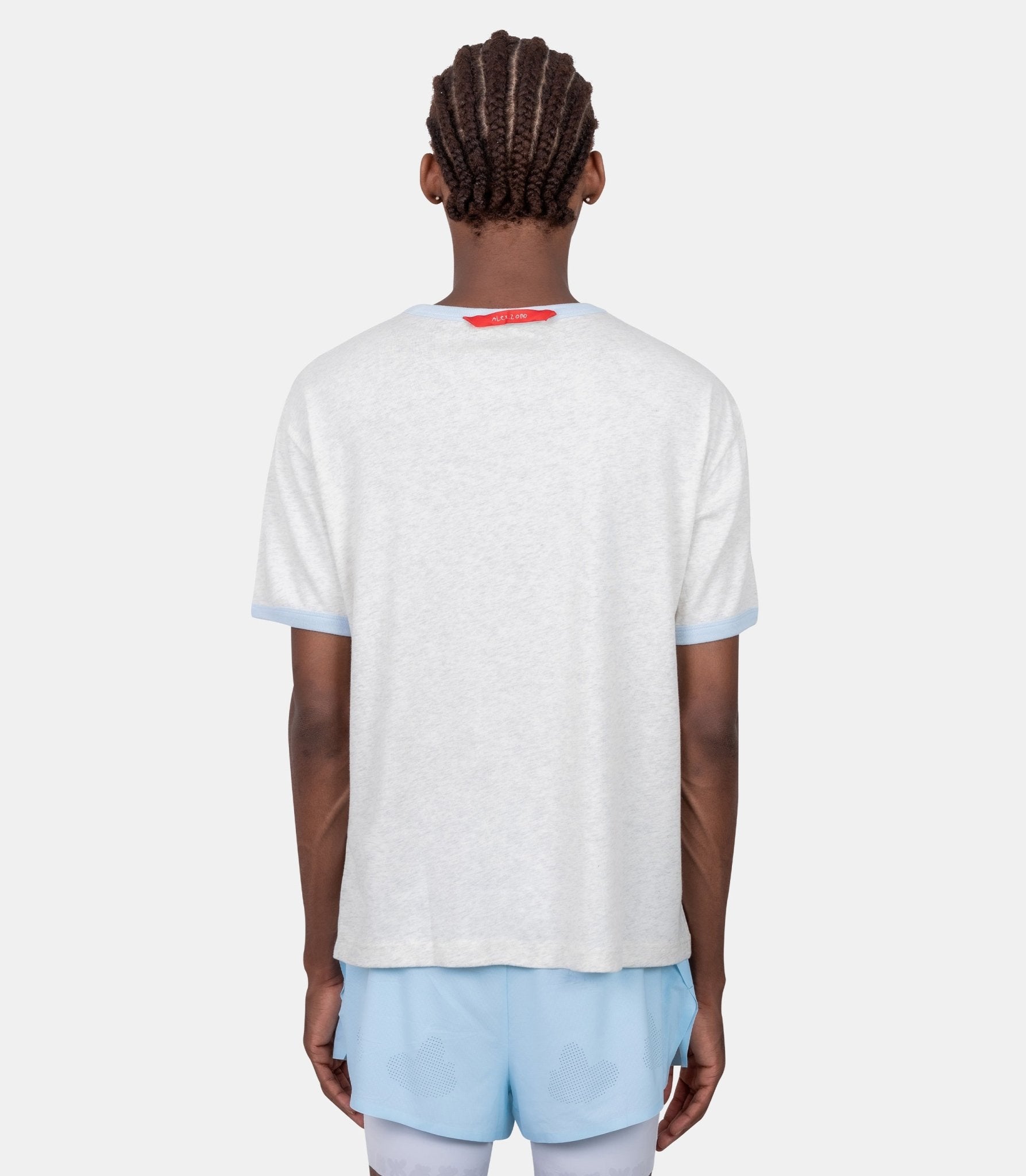 T-shirt ringer-AZ-DLAR-RINGER-GREY-S-Alex zono