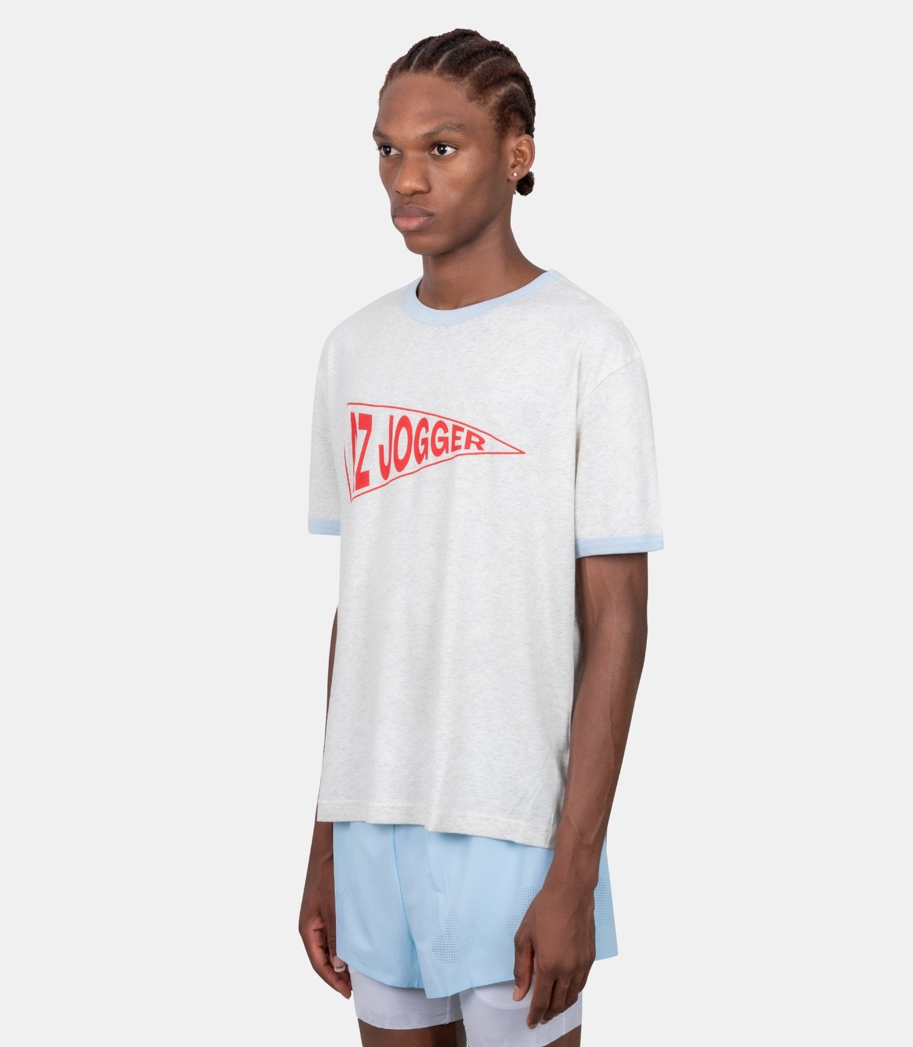 T-shirt ringer-AZ-DLAR-RINGER-GREY-S-Alex zono