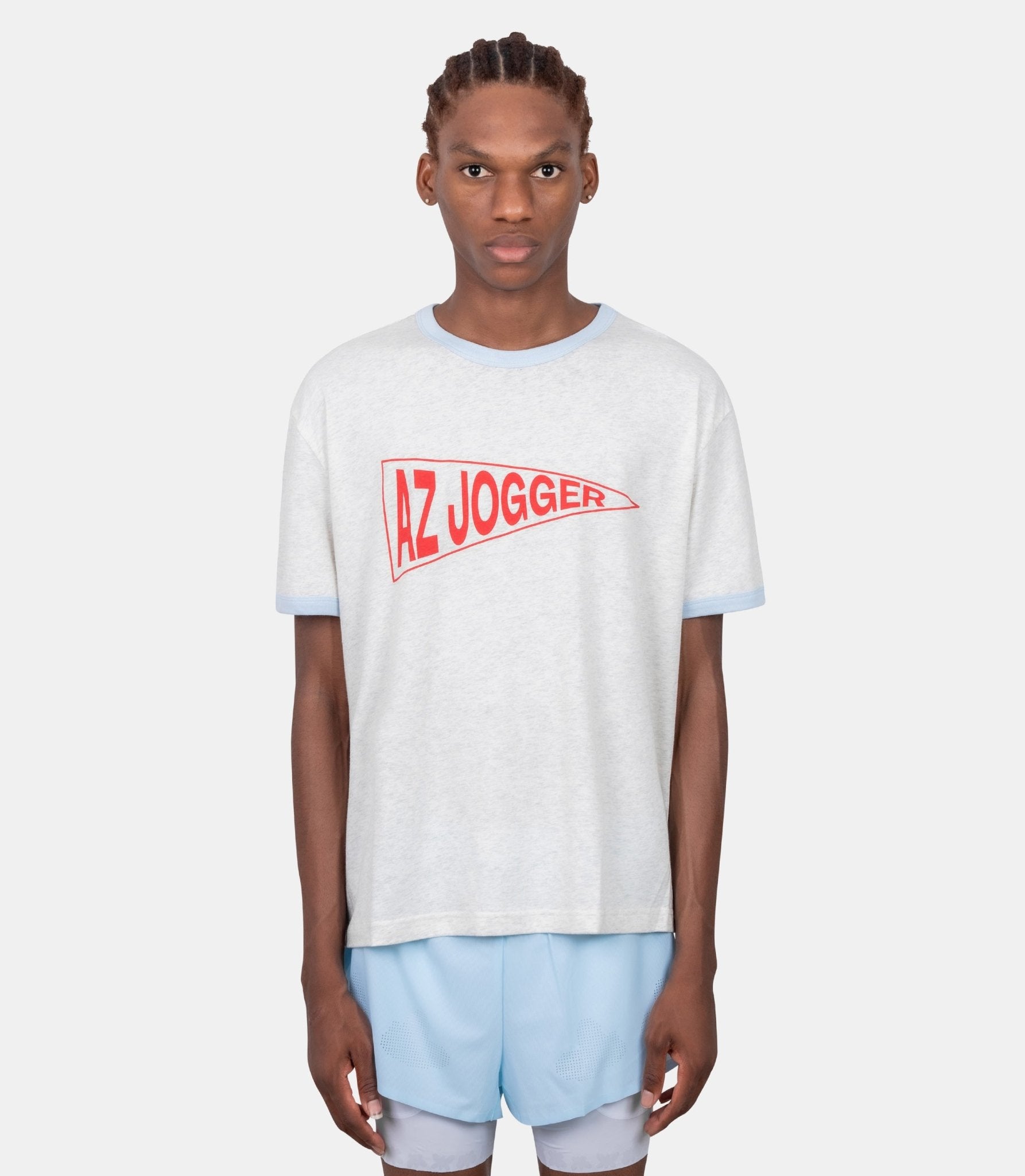T-shirt ringer-AZ-DLAR-RINGER-GREY-S-Alex zono