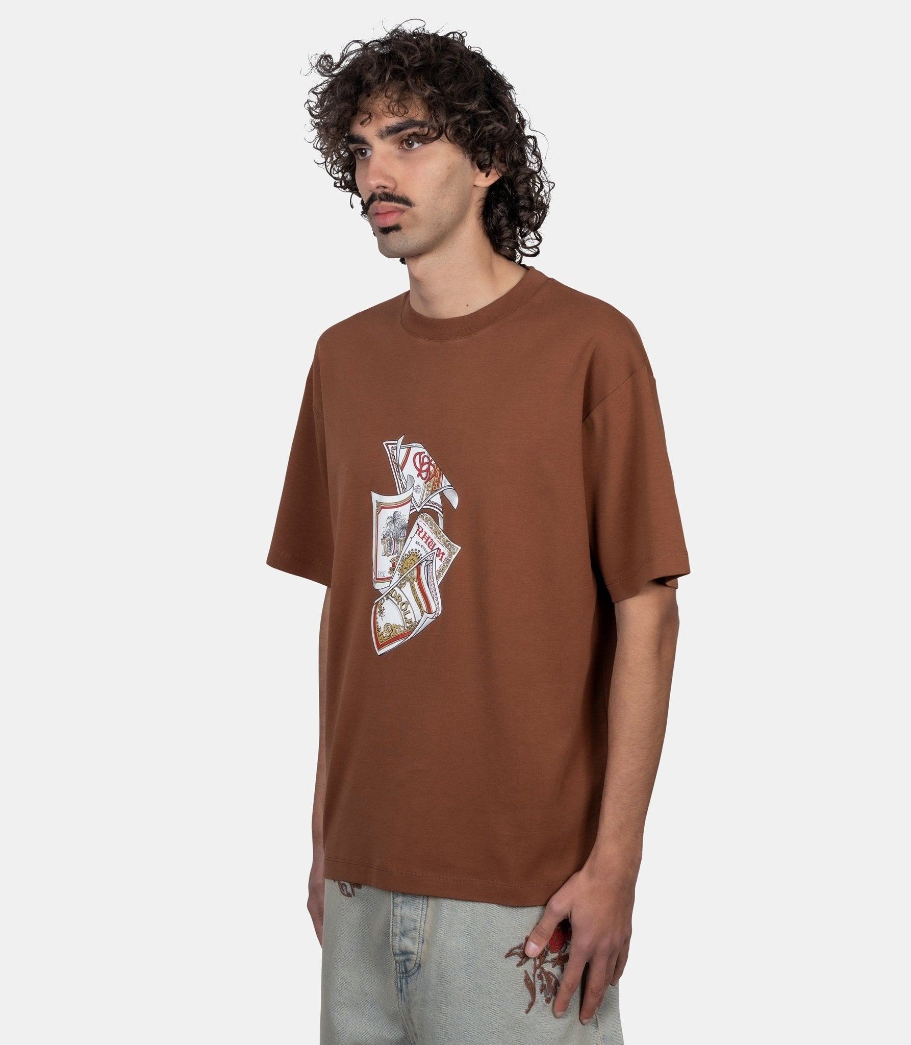 T-shirt run labels - K-TS311-CO002-BN-S - Drôle de monsieur