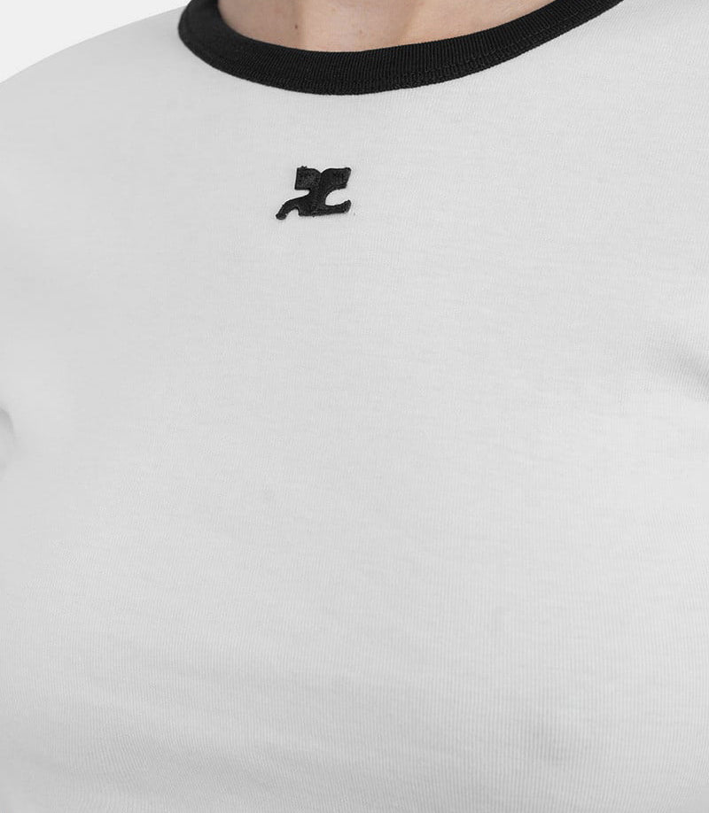 T-shirt signature contraste - VESJTS017JS0070-0098-S - Courrèges