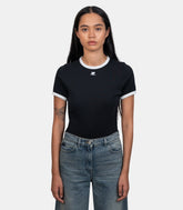 T-shirt signature contraste - VESJTS017JS0070-9901-XS - Courrèges