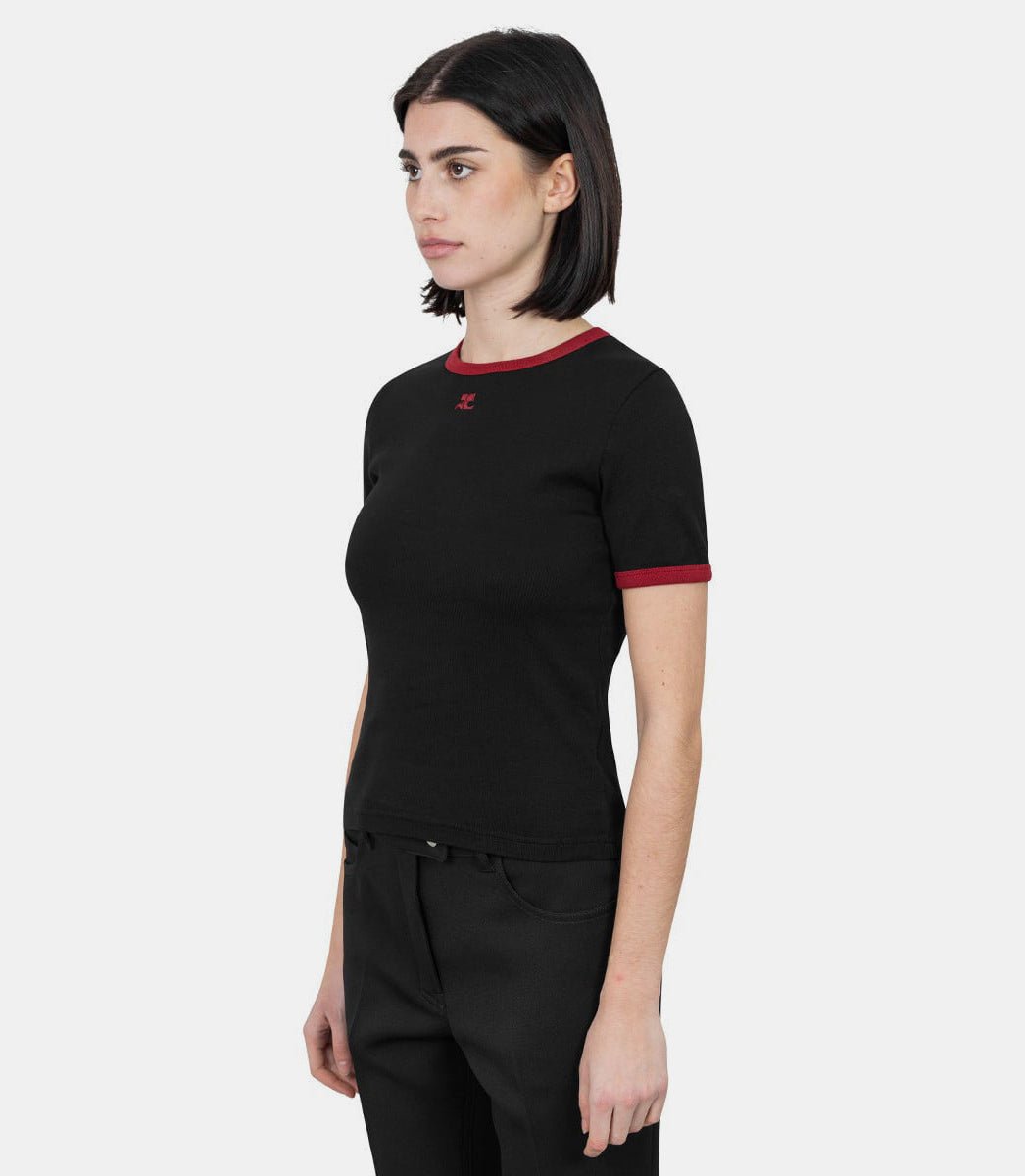 T-shirt signature contraste125JTS017JS0203 - B087 - XSCourrèges