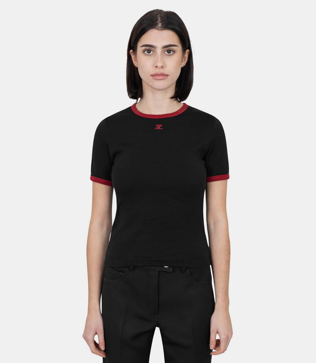 T-shirt signature contraste125JTS017JS0203 - B087 - XSCourrèges