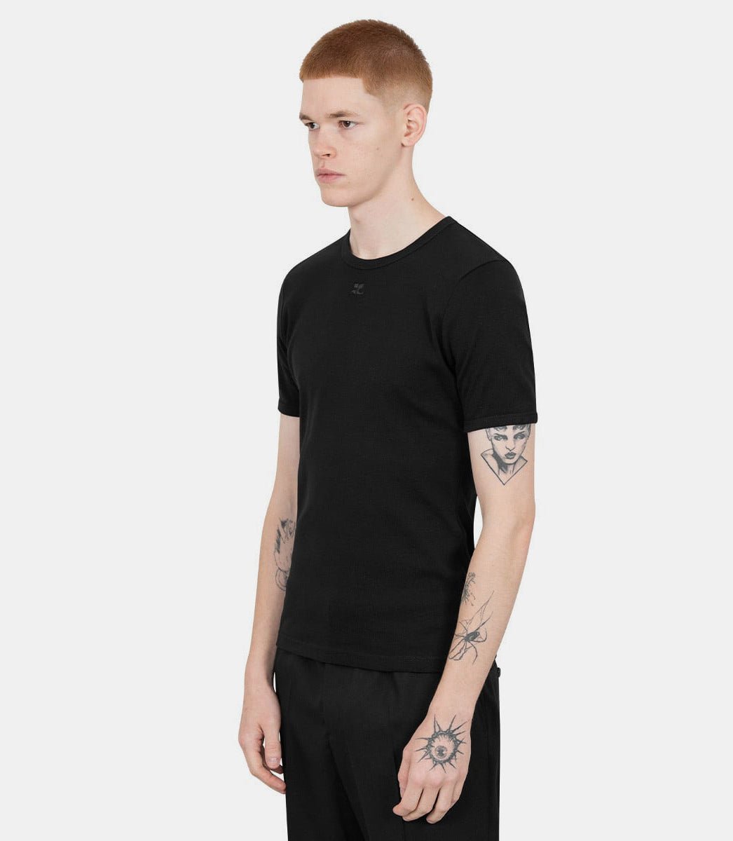 T-shirt signature contraste125JTS020JS0203 - 9999 - SCourrèges