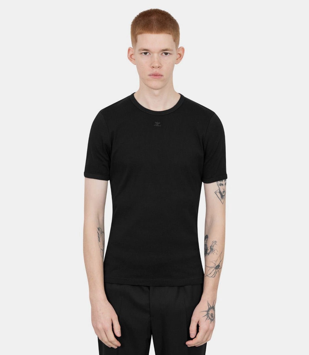 T-shirt signature contraste125JTS020JS0203 - 9999 - SCourrèges