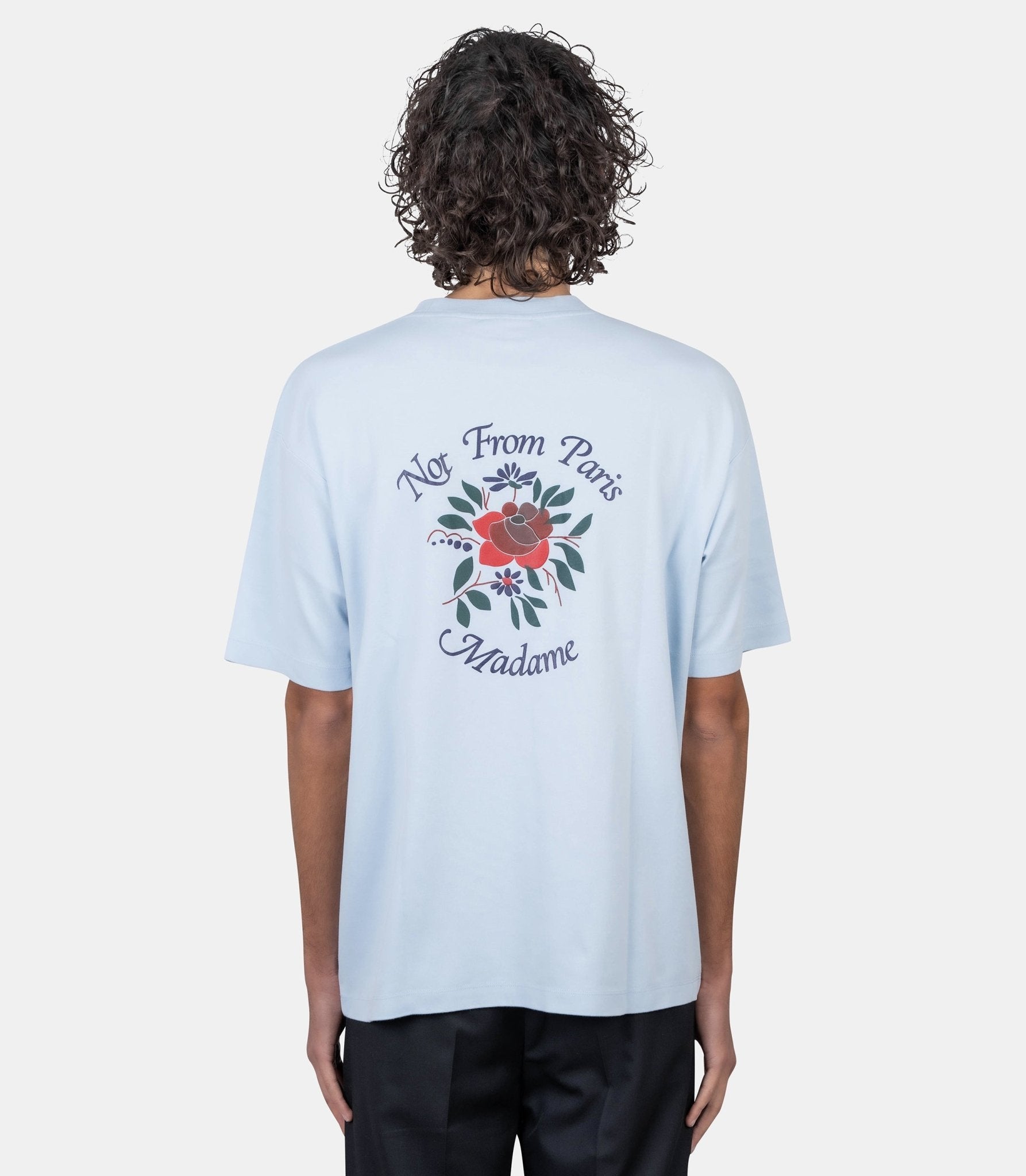 T-shirt slogan rose - J-TS210-CO002-LBE-XS - Drôle de monsieur