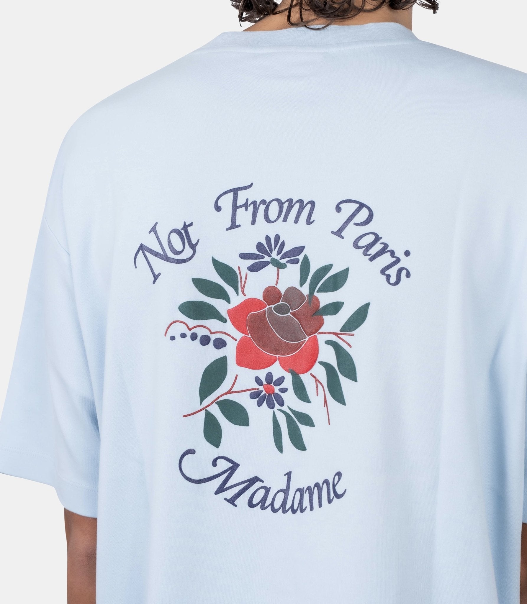T-shirt slogan rose - J-TS210-CO002-LBE-XS - Drôle de monsieur