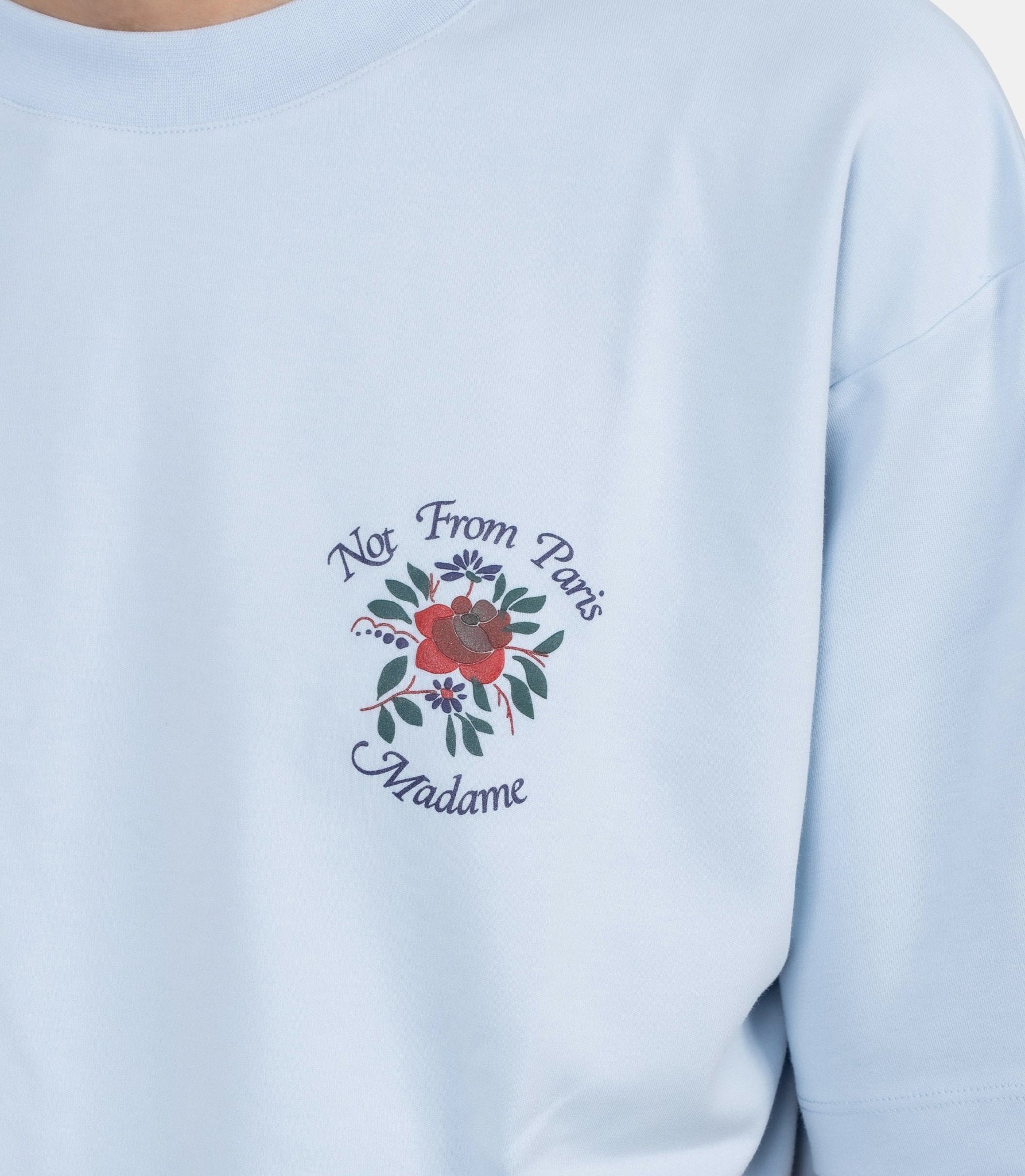 T-shirt slogan rose - J-TS210-CO002-LBE-XS - Drôle de monsieur