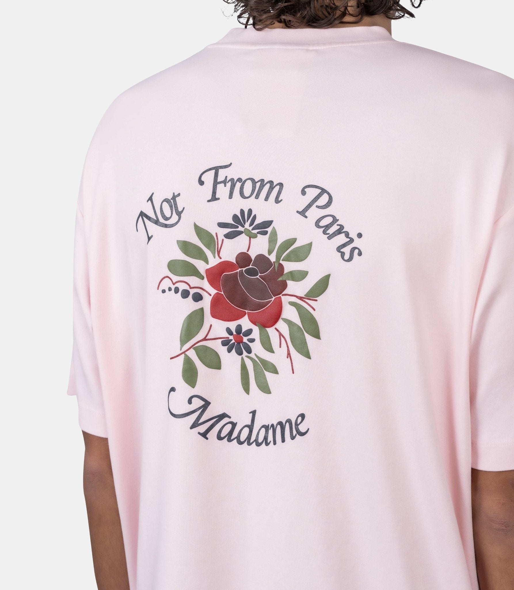T-shirt slogan rose - J-TS210-CO002-LPI-XS - Drôle de monsieur