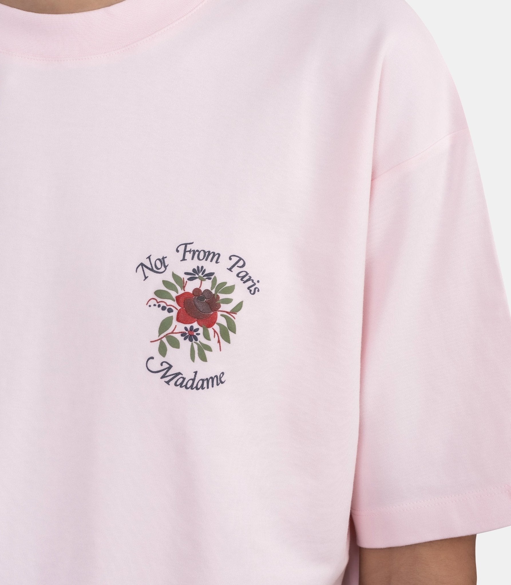 T-shirt slogan rose - J-TS210-CO002-LPI-XS - Drôle de monsieur