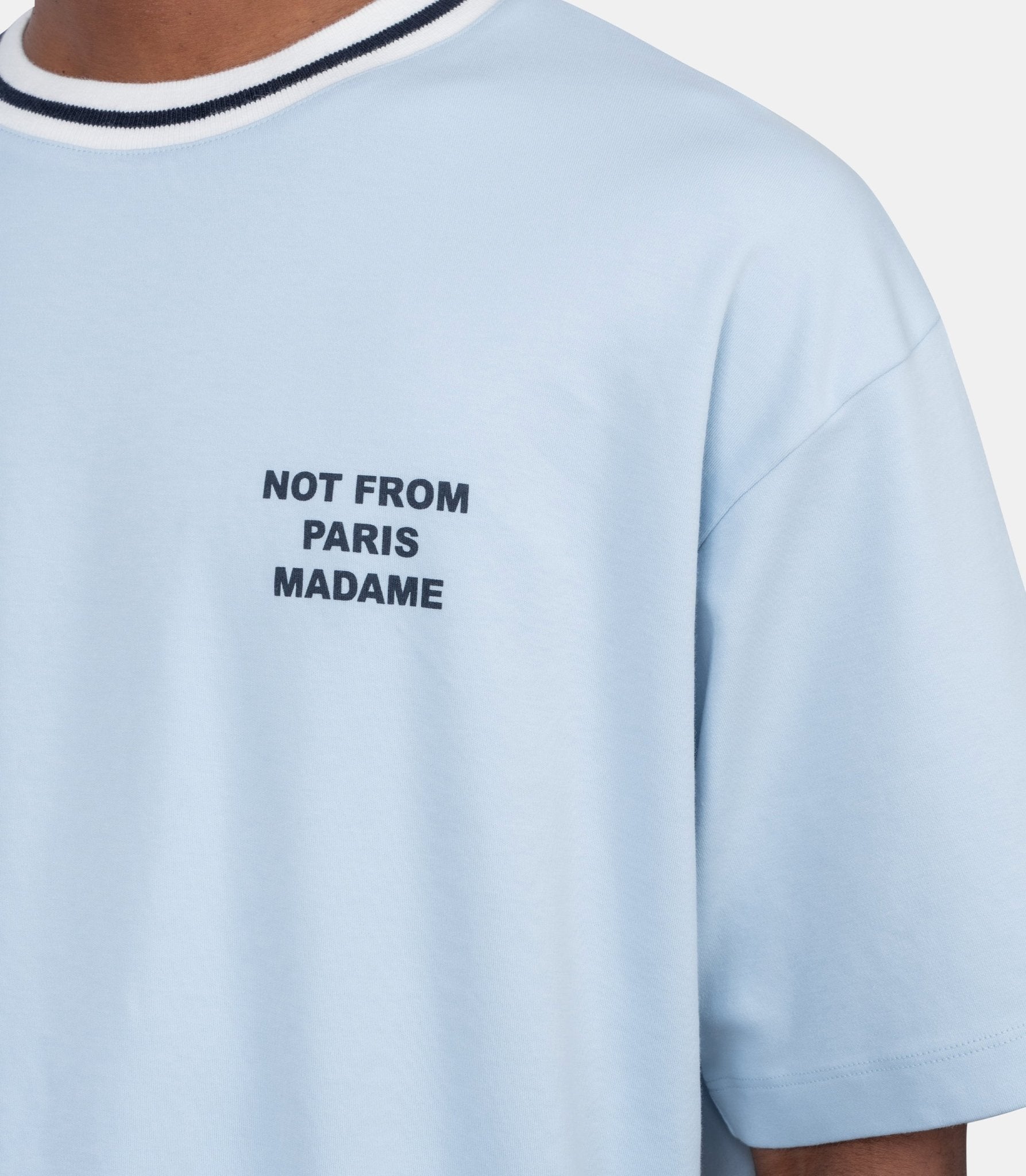 T-shirt slogan sport - J-TS189-CO002-LBE-S - Drôle de monsieur