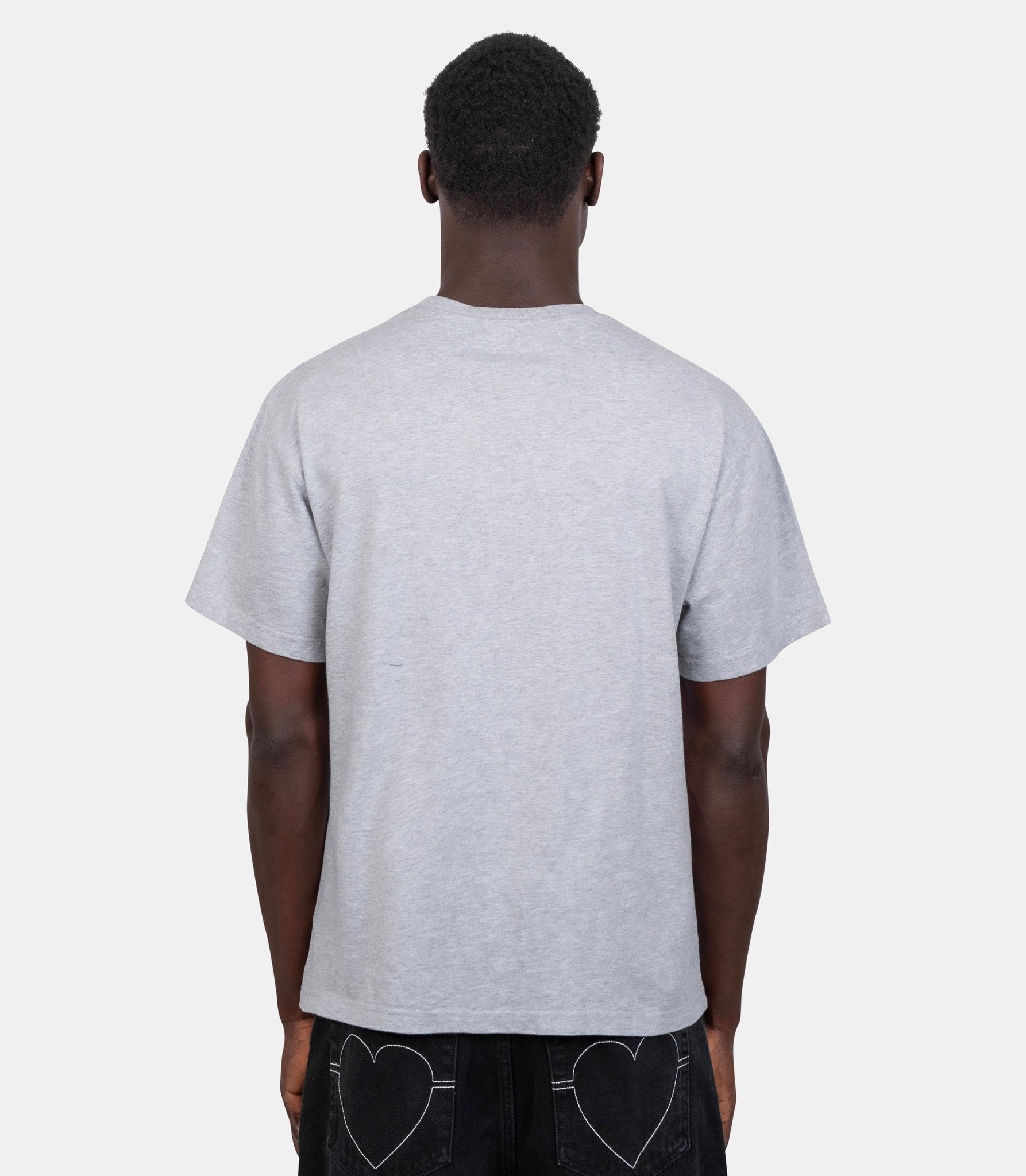 T-shirt sounds straight, I’m out - SS26ST0107-melange-grey-S - Carne bollente