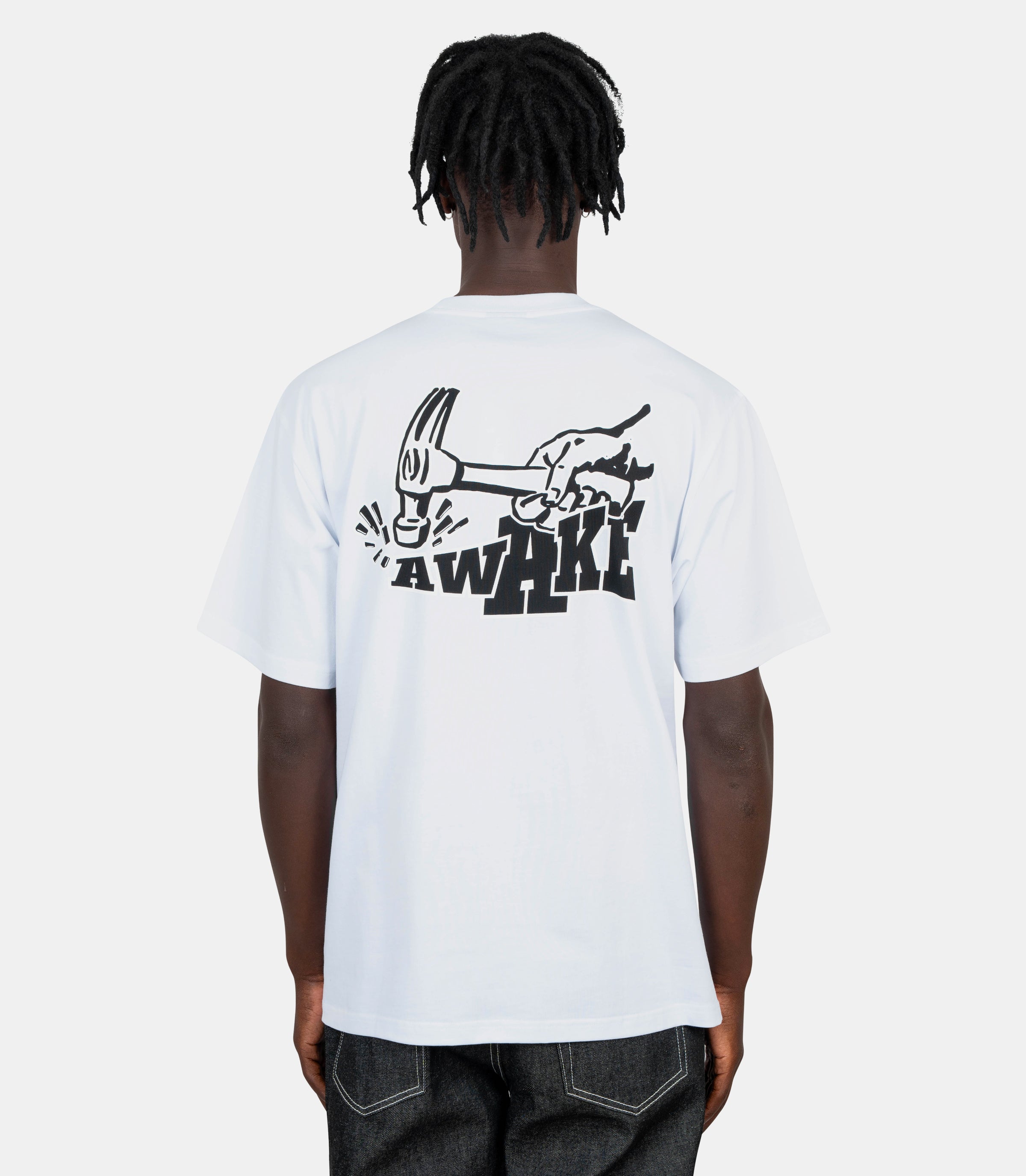 T-shirt ss Hammer - AWK - SP25 - TS003 - WH - S - Awake ny