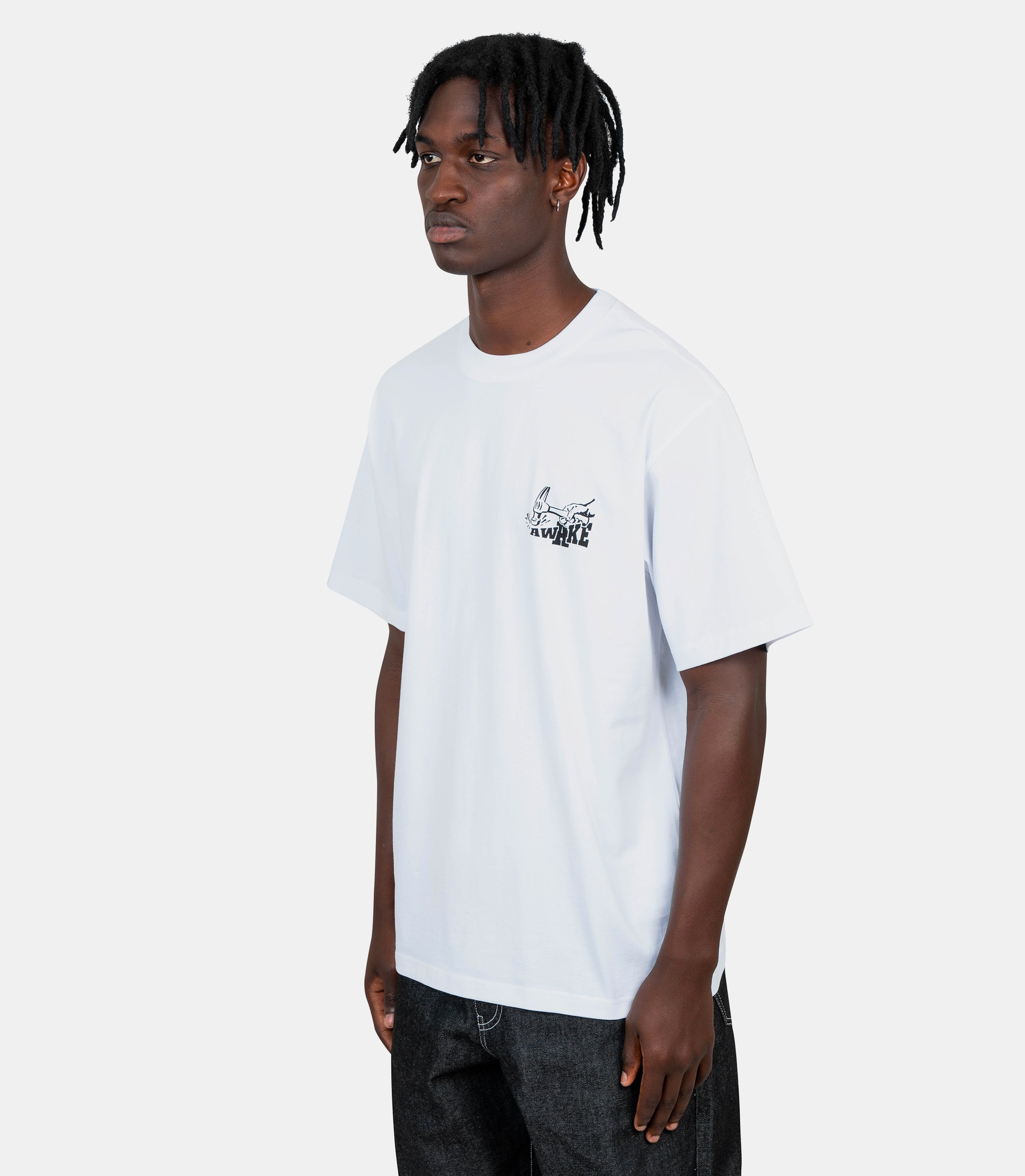 T-shirt ss Hammer - AWK - SP25 - TS003 - WH - S - Awake ny