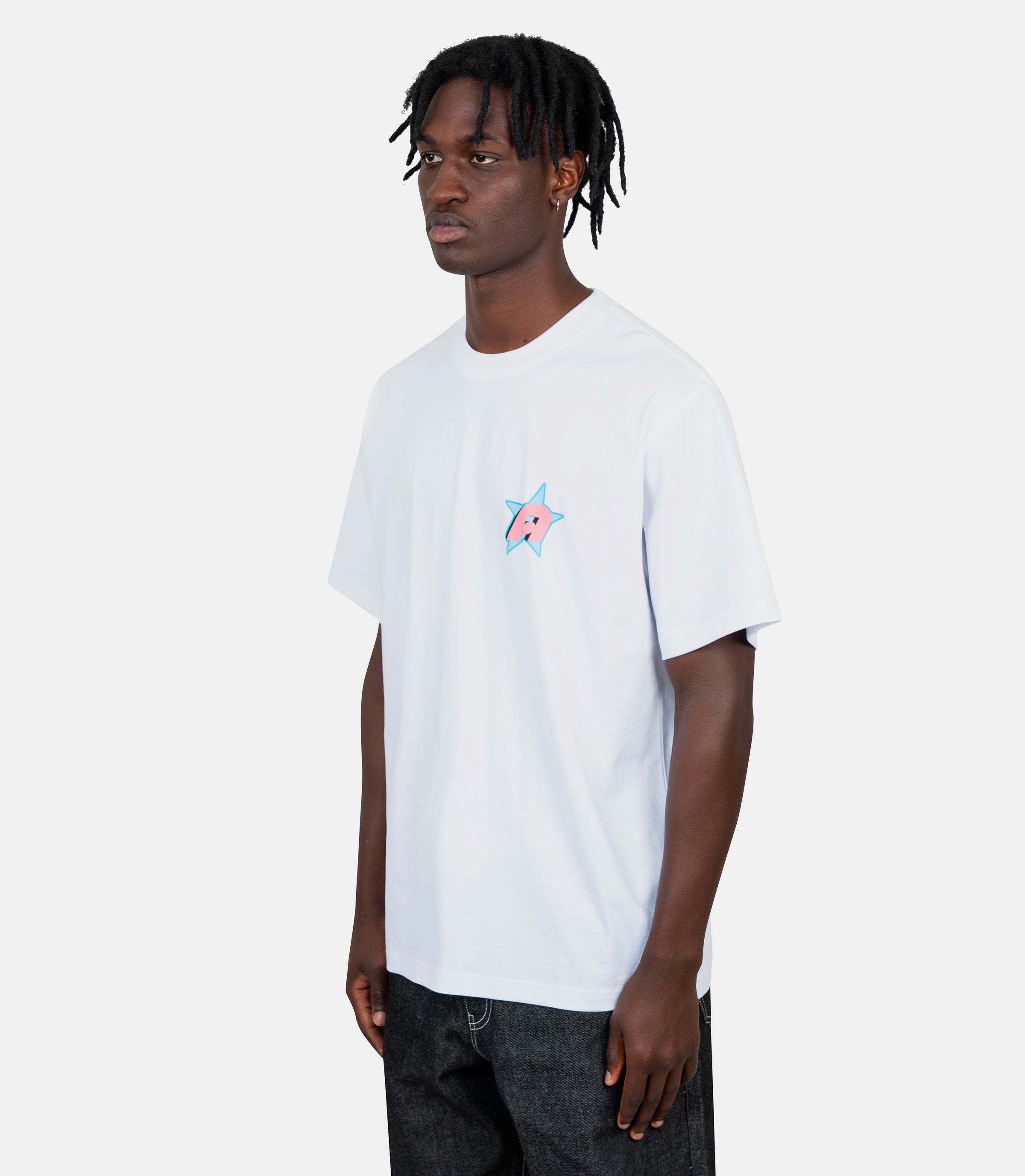 T-shirt ss star "A" - AWK - SP25 - TS010 - WH - S - Awake ny