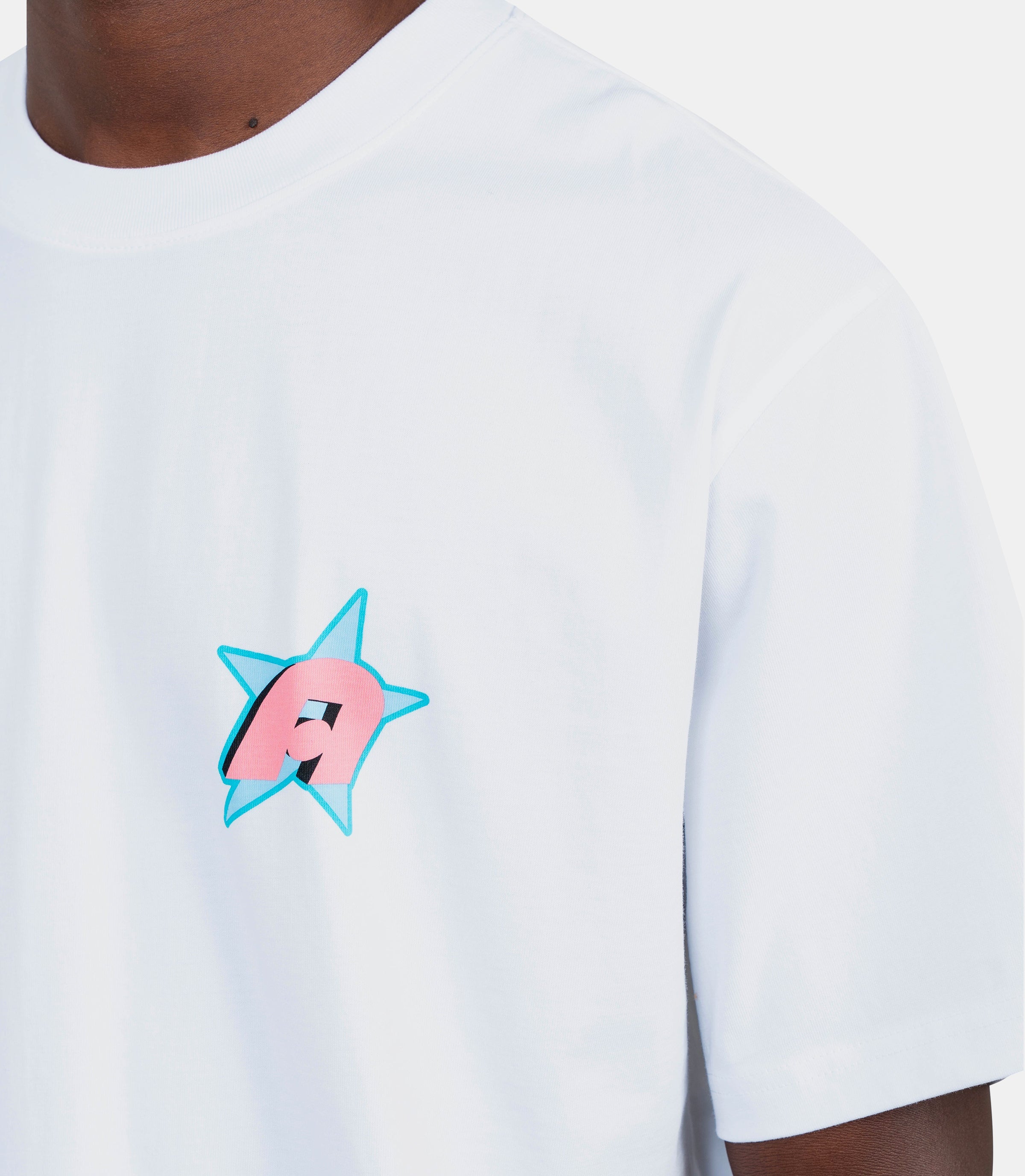 T-shirt ss star "A" - AWK - SP25 - TS010 - WH - S - Awake ny