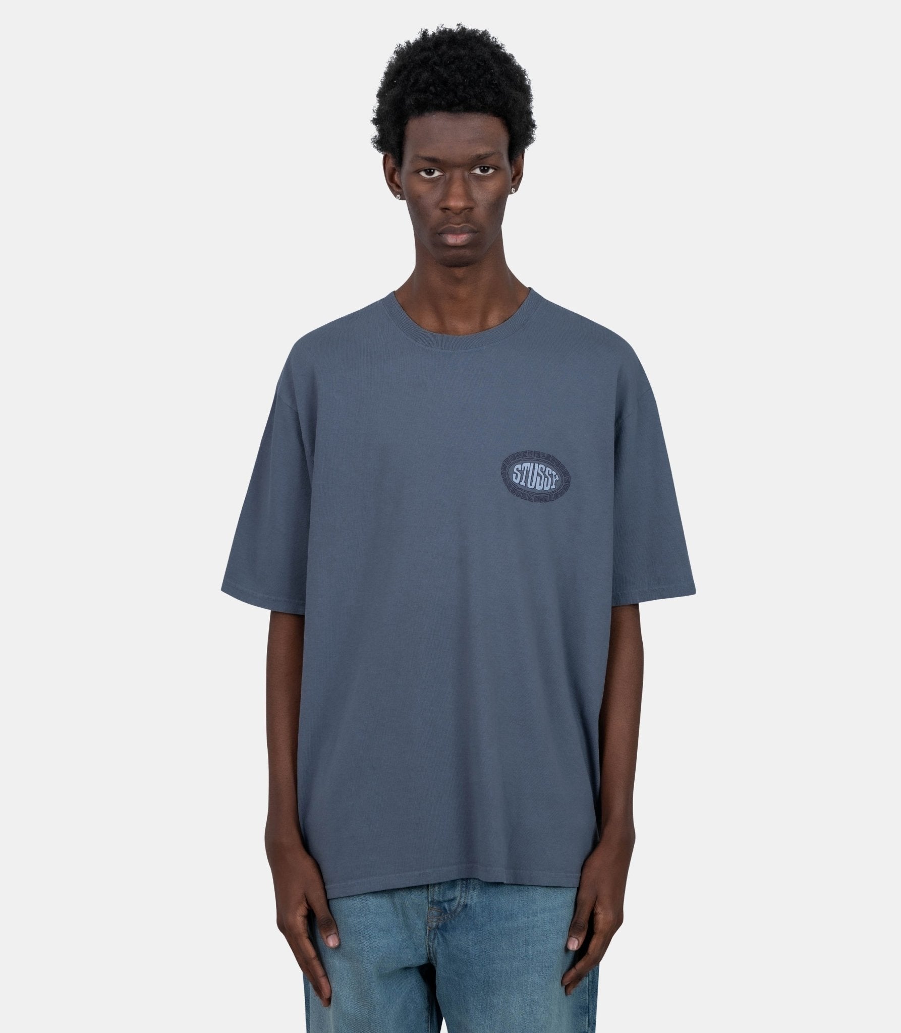 T-shirt tile oval pigment dyed - 1905169-0806-S - Stüssy