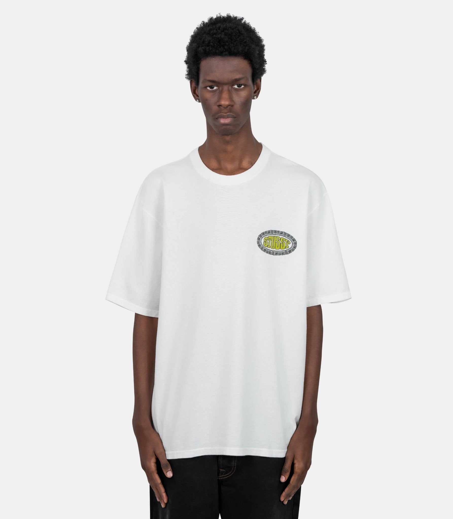 T-shirt tile oval pigment dyed - 1905169-1002-S - Stüssy