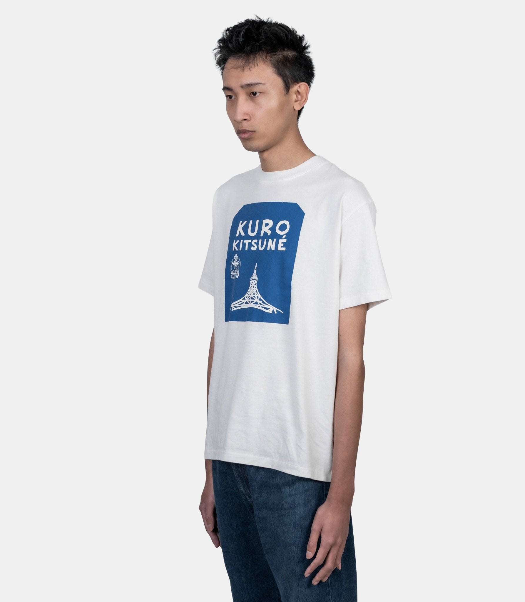 T-shirt vintage tokyo - paris crossroads x kuro - 990006-P700-S - Maison kitsuné