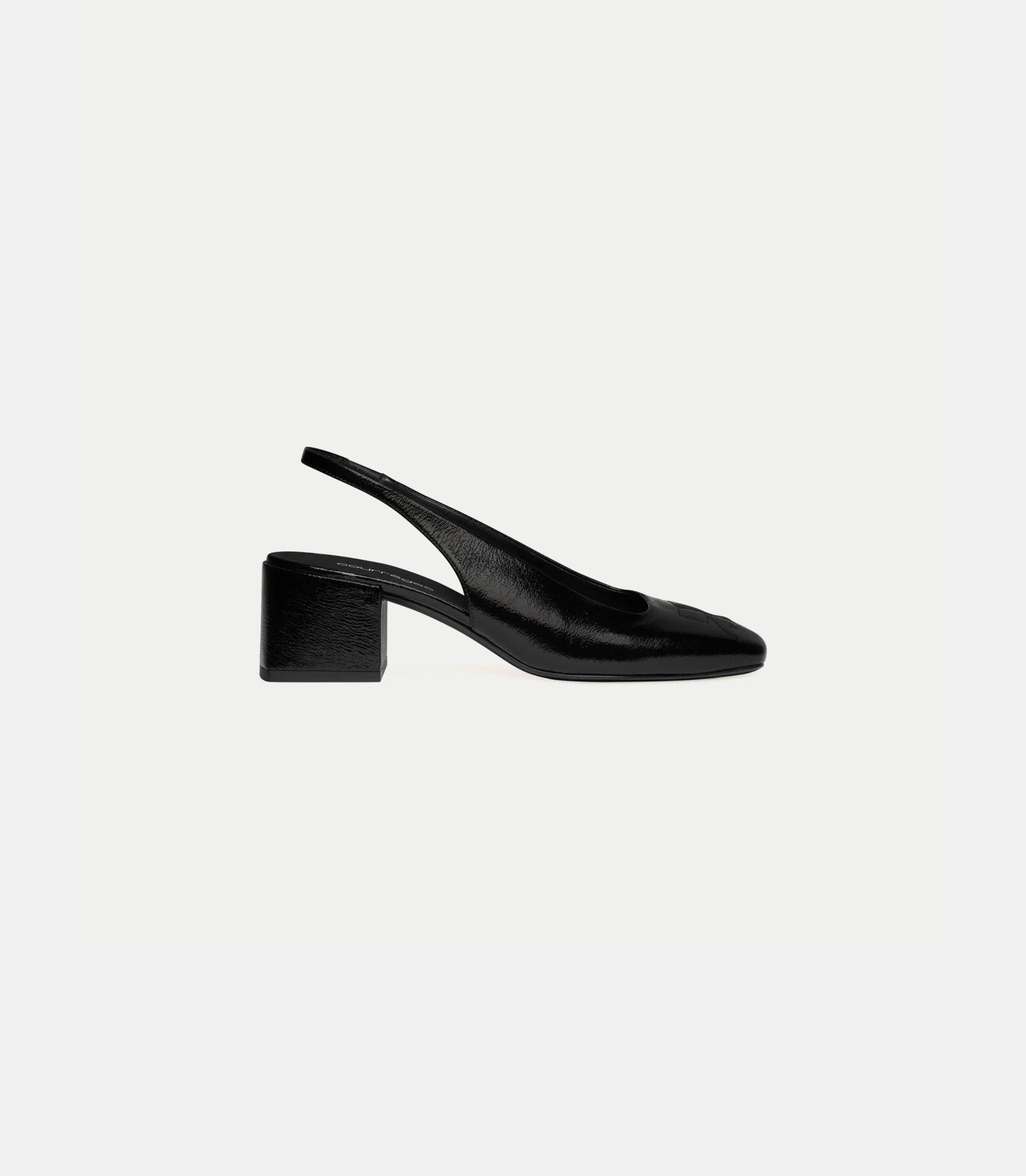 Talons slingbacks heritage en vinyle - 325SPP039VY0003-9999-37 - Courrèges