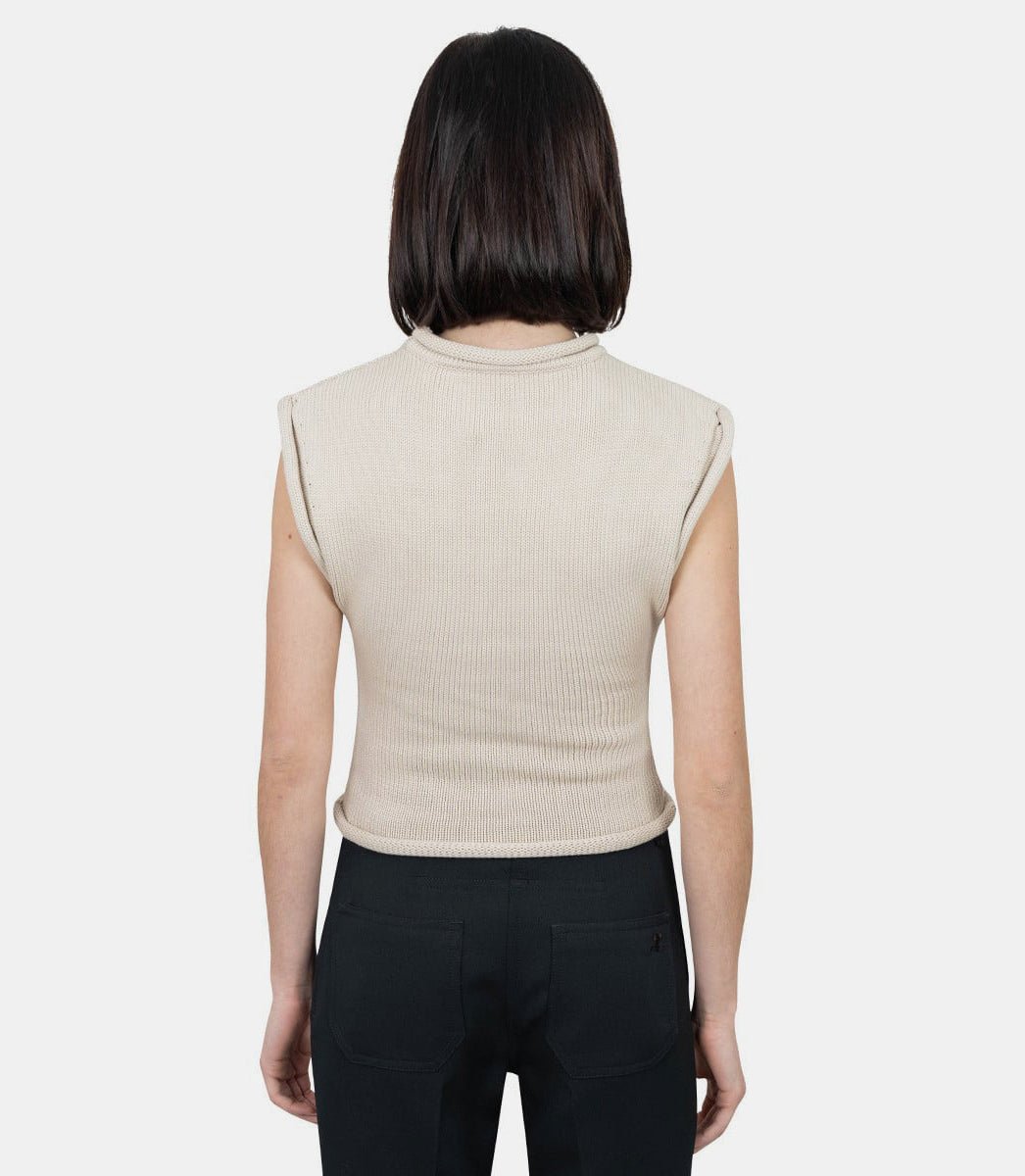 Tank top en maille coton125MDE116FI0066 - 1021 - XSCourrèges