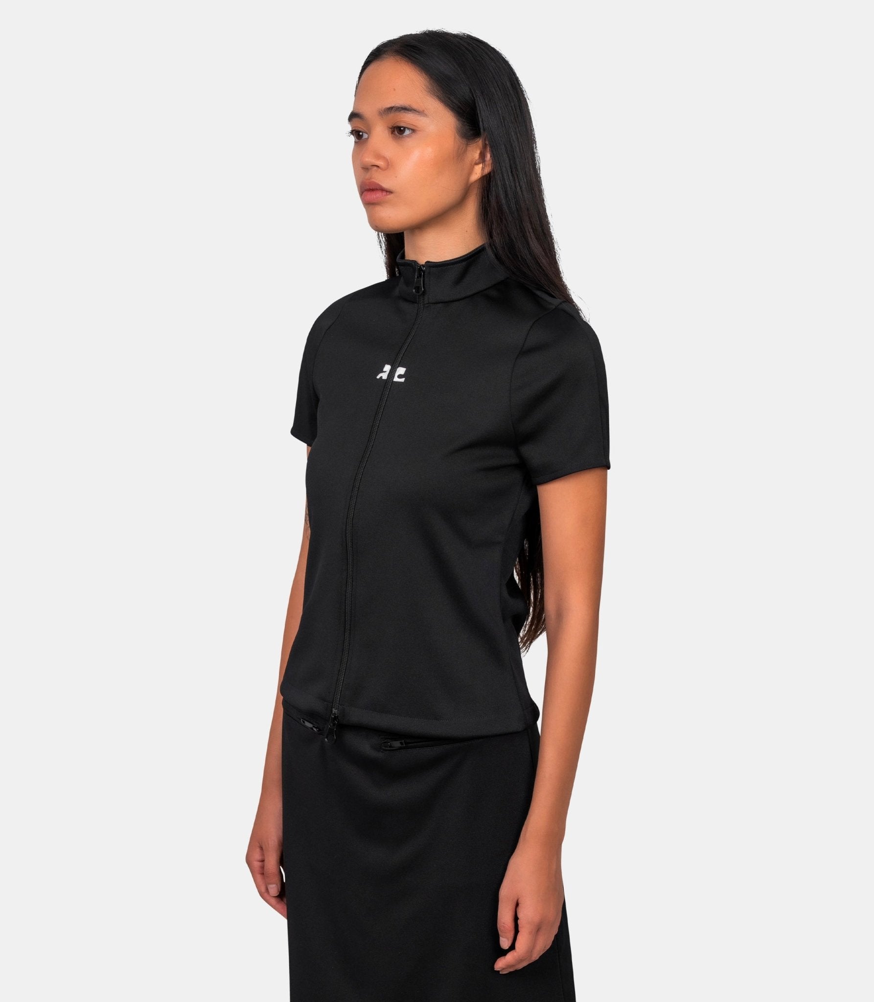 Top zippé interlock - 325JTO446JS0250 - 9999 - XS - Courrèges