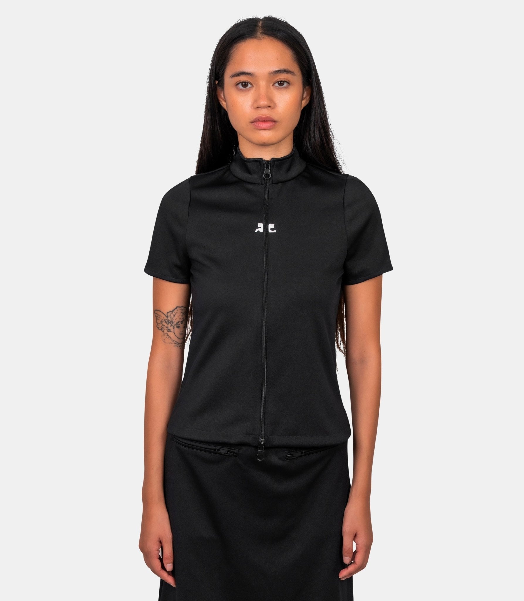 Top zippé interlock - 325JTO446JS0250 - 9999 - XS - Courrèges