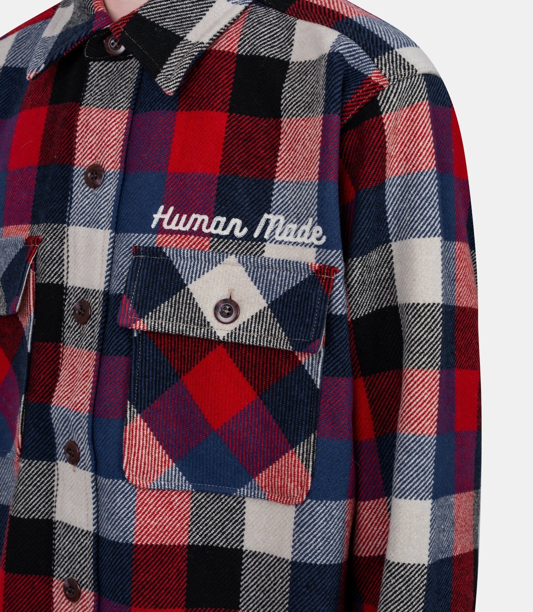 Veste à carreaux - HM30SH013-M - Human made