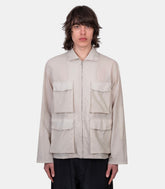 Veste à poches 3d en coton technique lavé - OW1240-LF1563-BG282-48 - Lemaire