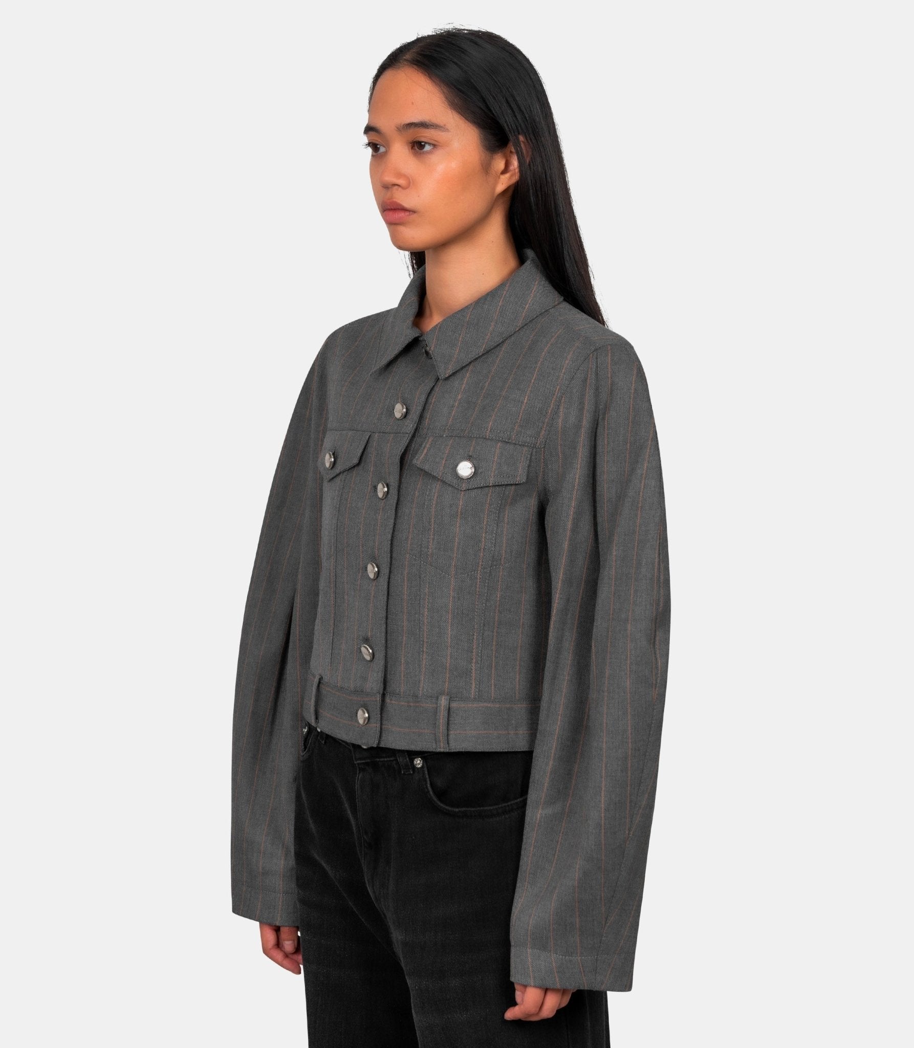 Veste à rayures - W0760 - 205 - 34 - Ganni