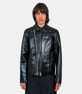 Veste biker en cuir - 25 - 03749M - 001 - 3 - Sacai
