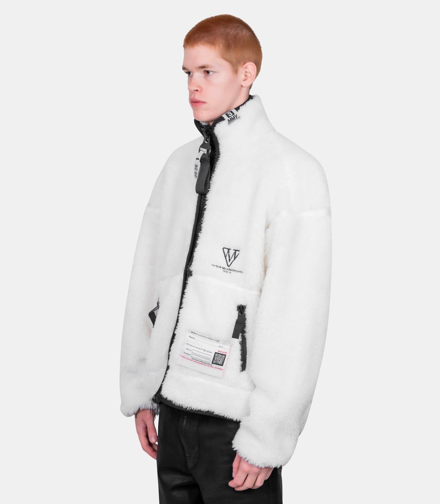 Veste boa - A15BL601-WHITE-44 - Mihara yasuhiro
