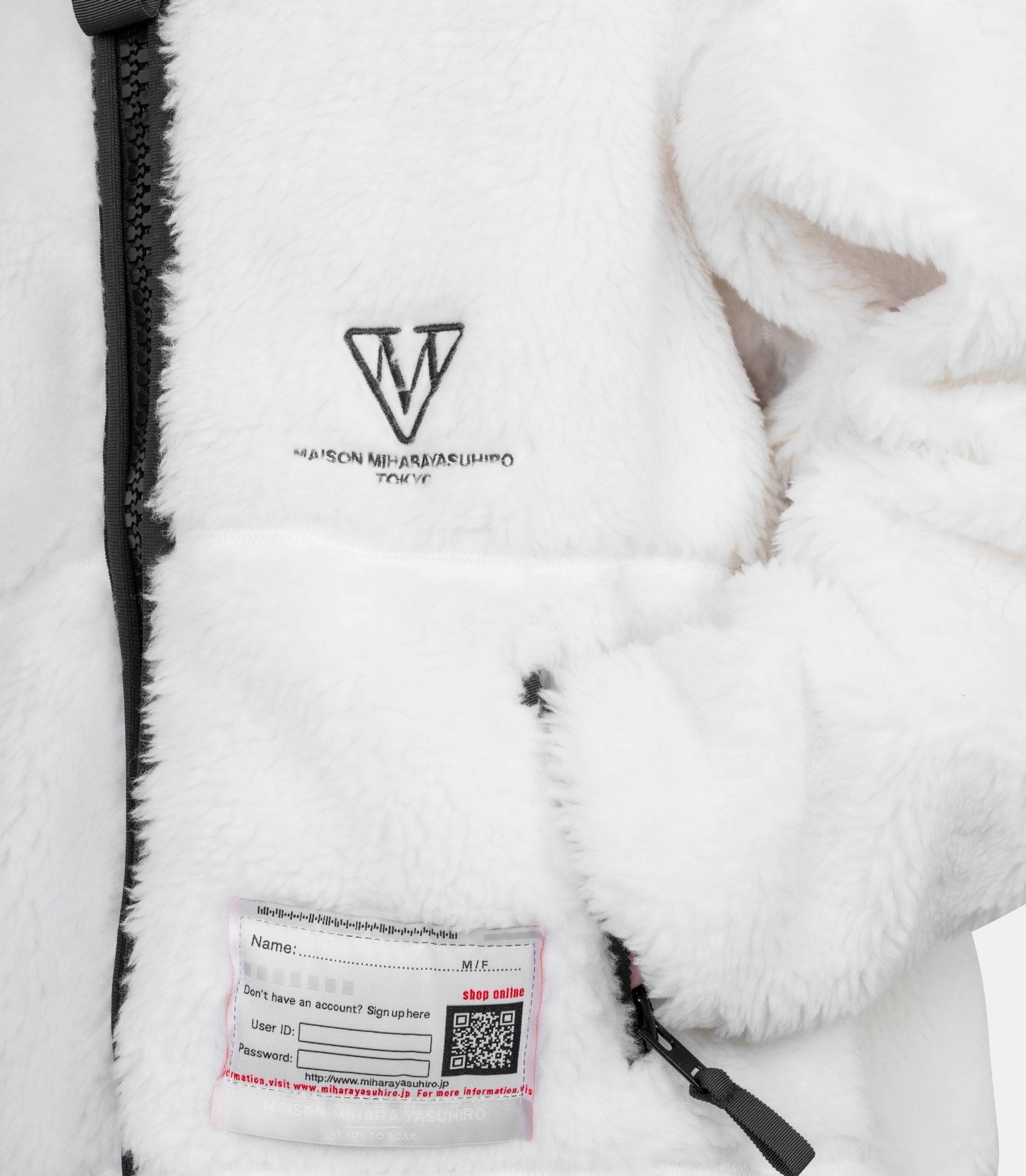 Veste boa - A15BL601-WHITE-44 - Mihara yasuhiro