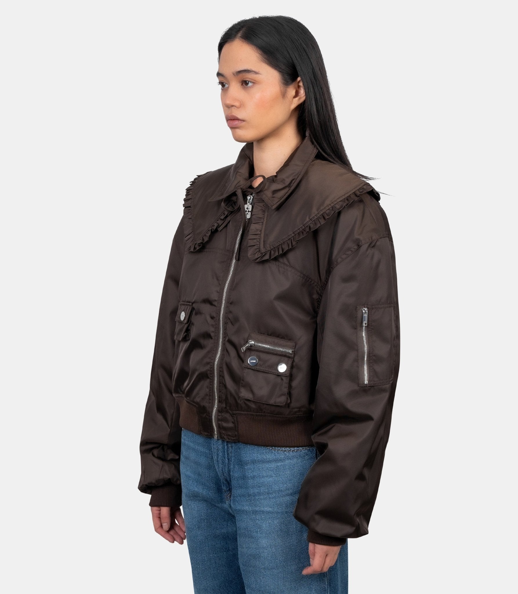 Veste bomber duchesse nylon - A1010046-ZWX-36 - Ganni