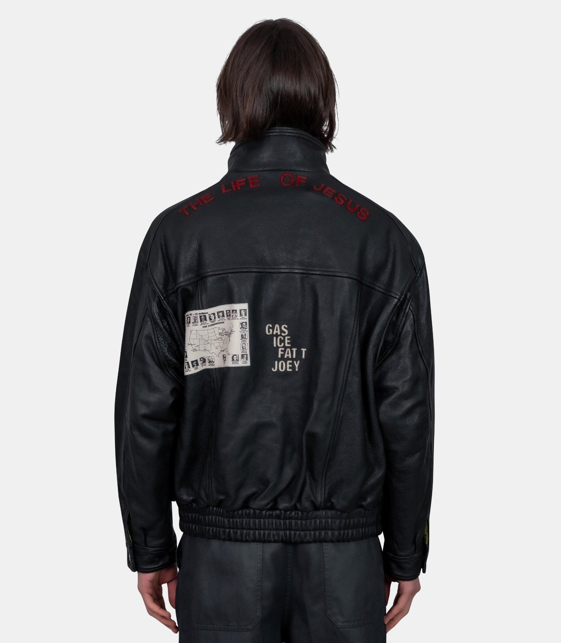 Veste bomber en cuir the commission - 7U004Q3009BLK-M - Paly hollywood