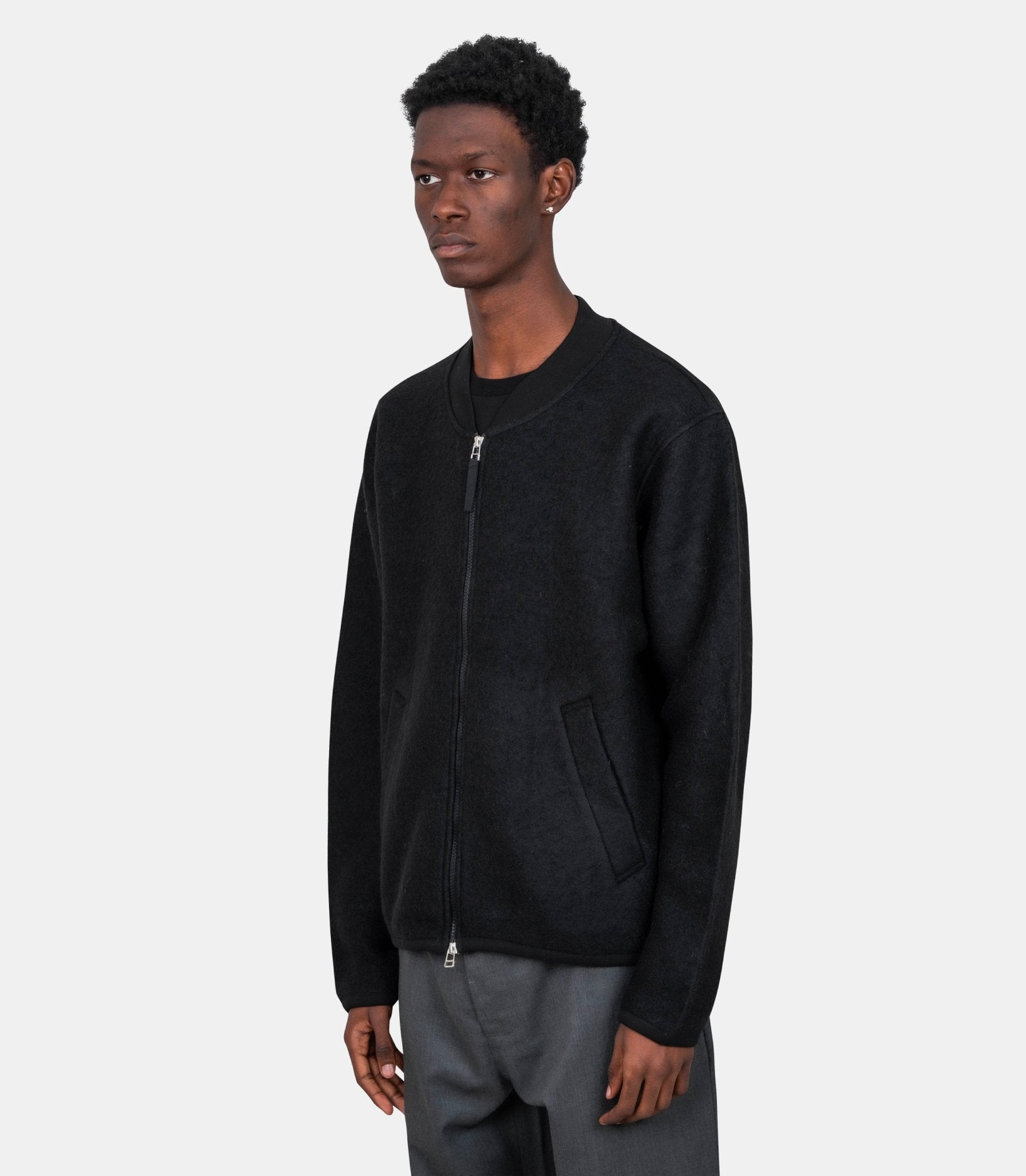 Veste bomber zippée - 00018 - black - S - Universal works.