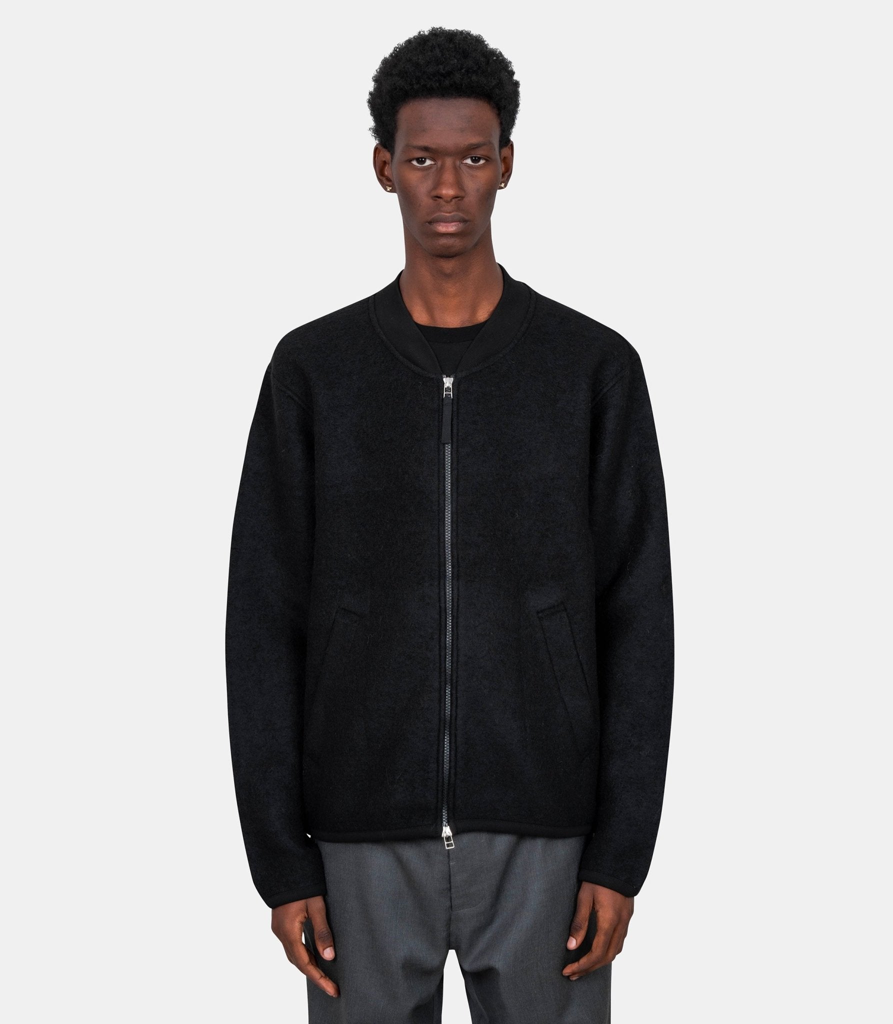 Veste bomber zippée - 00018 - black - S - Universal works.