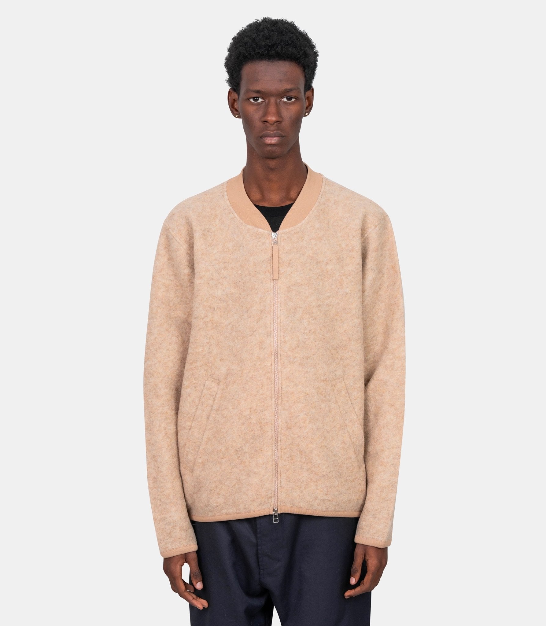 Veste bomber zippée - 00018 - fawn - S - Universal works.