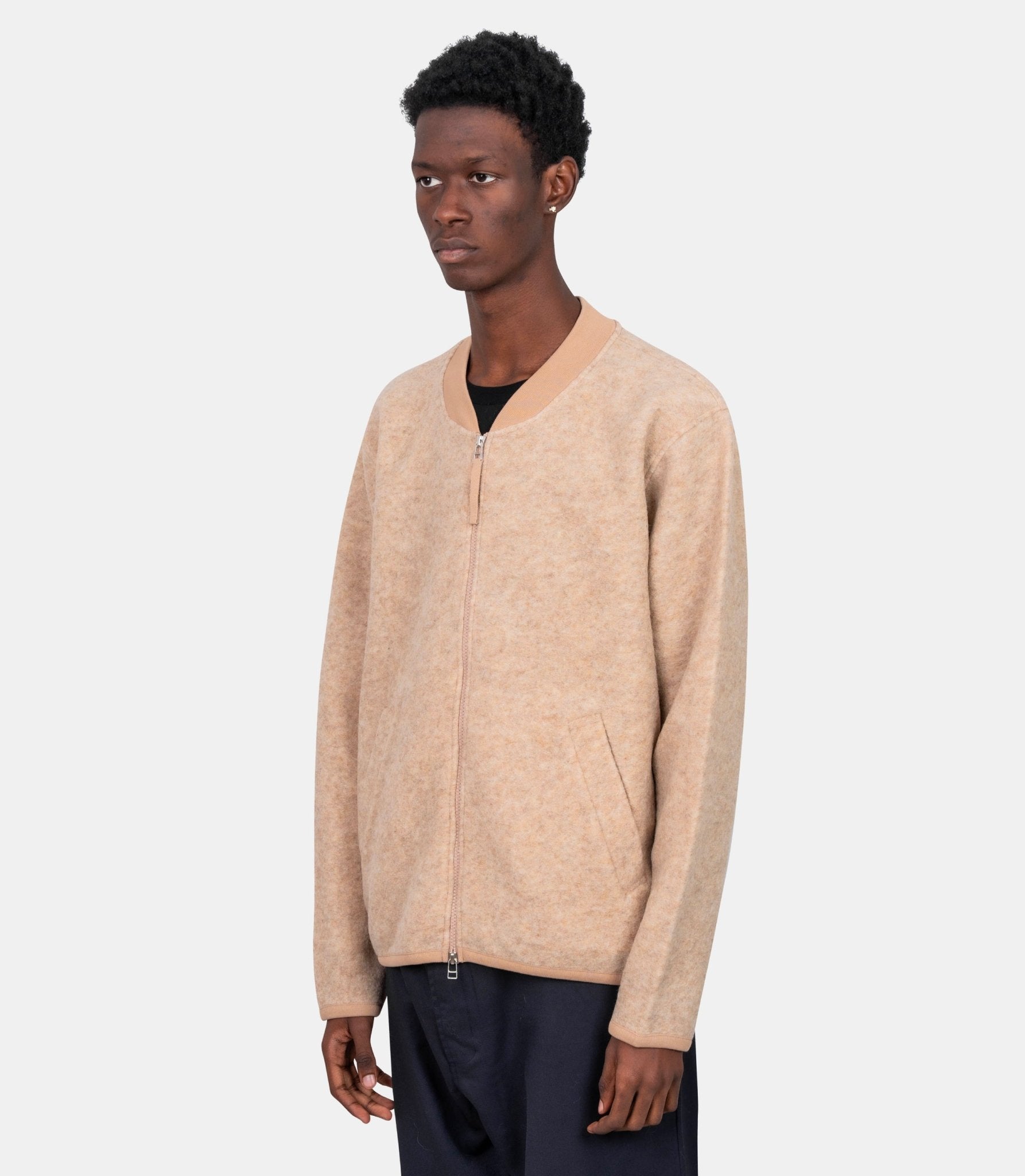 Veste bomber zippée - 00018 - fawn - S - Universal works.