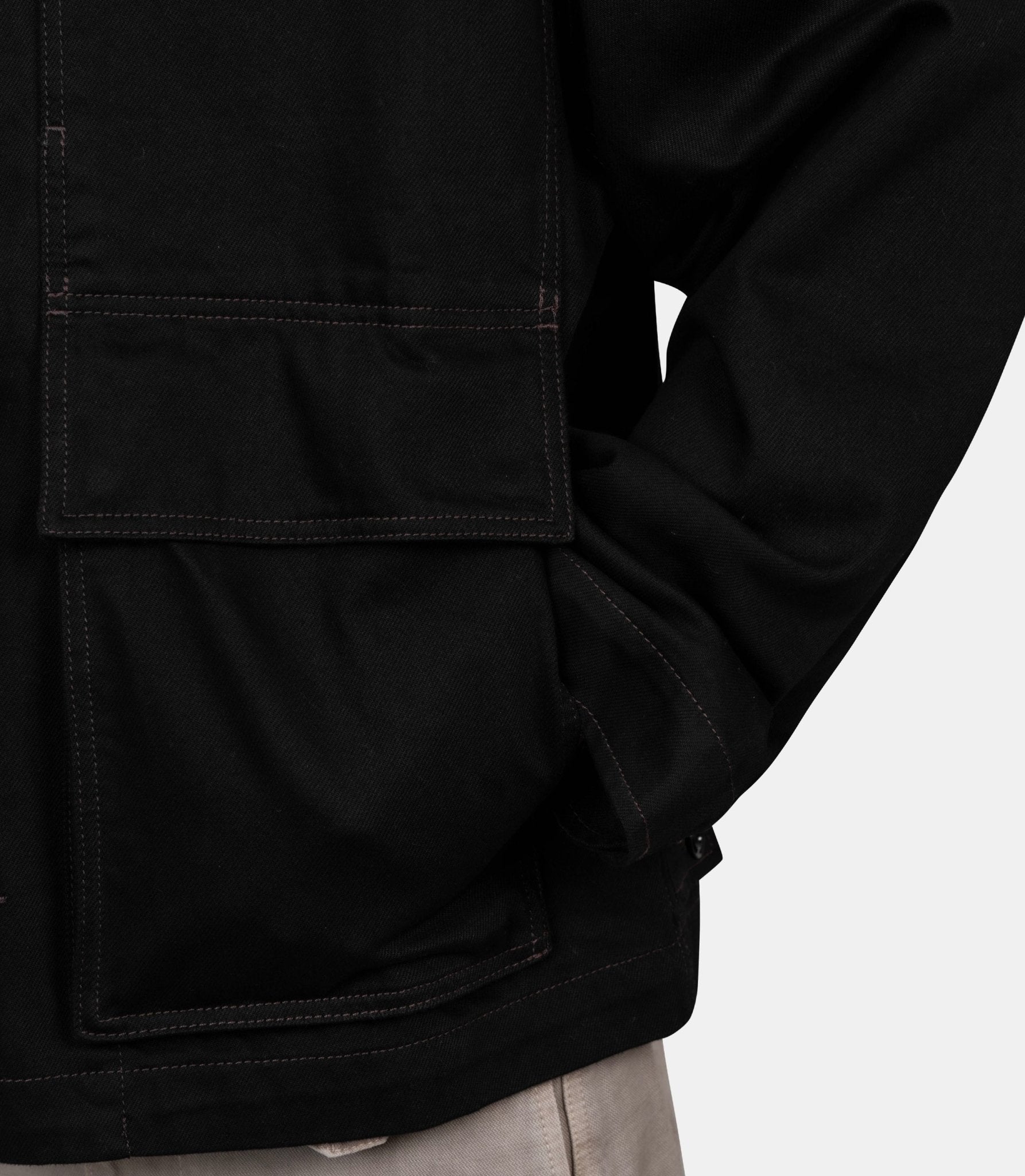 Veste boxy - OW1223-LD1055-BK999-S - Lemaire