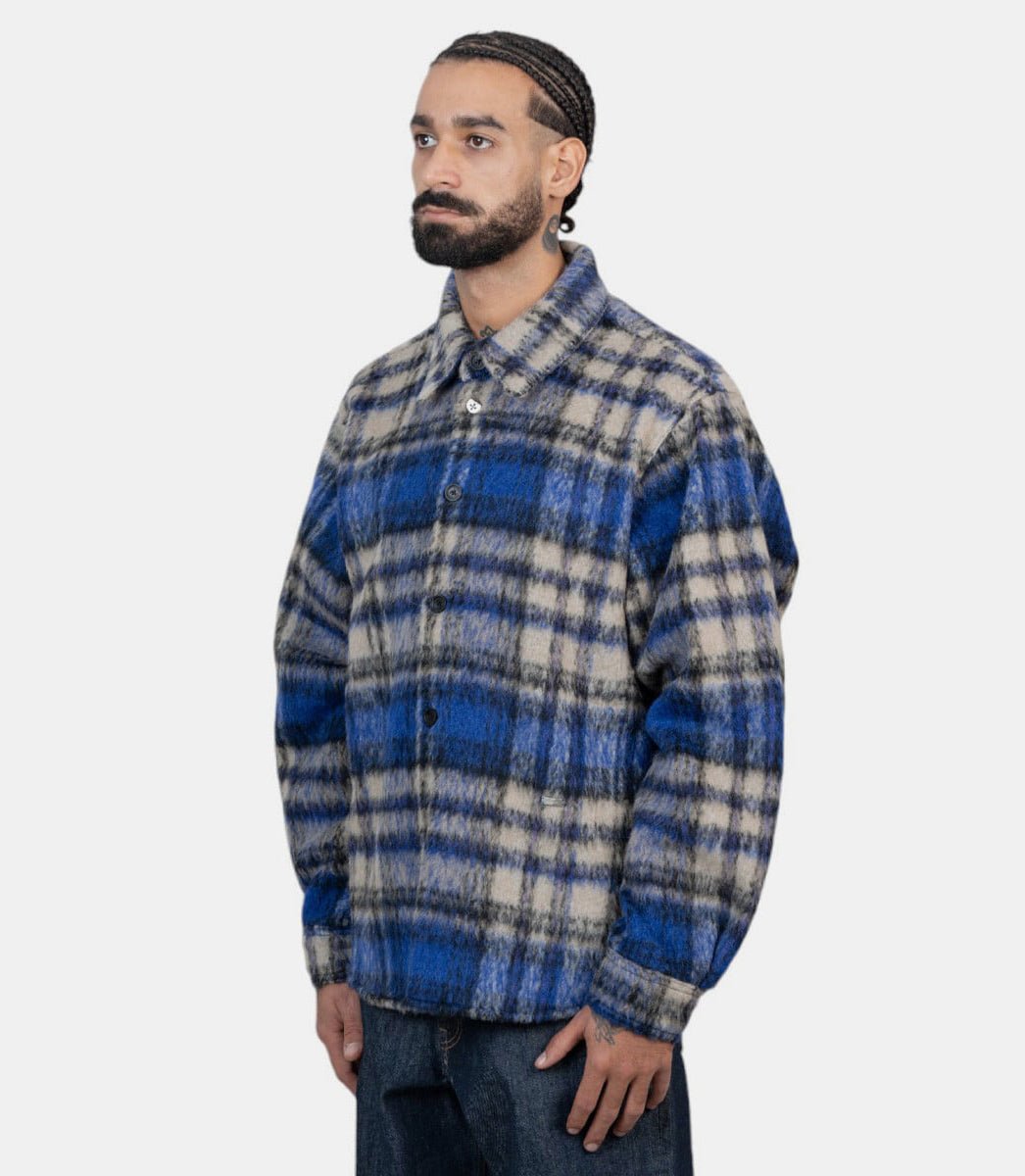 Veste chemise à carreauxBN01FWJK0118BL - BLEU - FW24 - MAder error