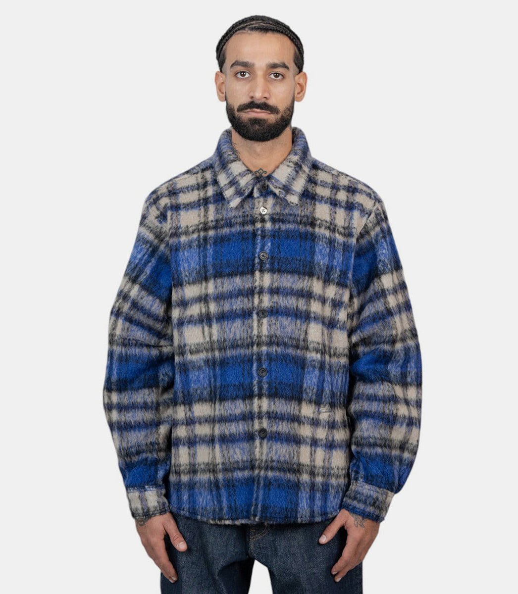 Veste chemise à carreauxBN01FWJK0118BL - BLEU - FW24 - MAder error