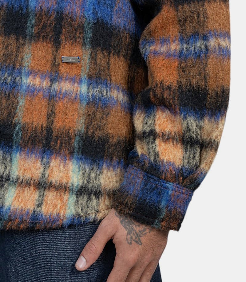 Veste chemise à carreauxBN01FWJK0118BR - MARRON - FW24 - MAder error