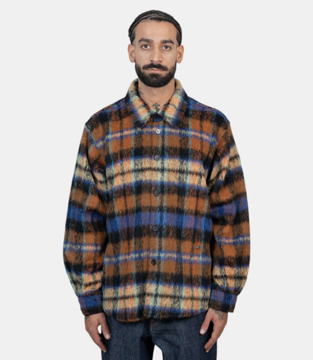 Veste chemise à carreauxBN01FWJK0118BR - MARRON - FW24 - MAder error