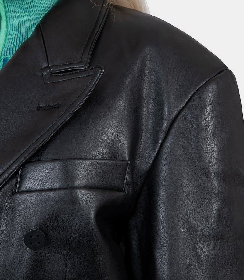 Veste de blazer à double boutonnage 80sVOL2212 - BLACK - FW23 - XSHouse of sunny