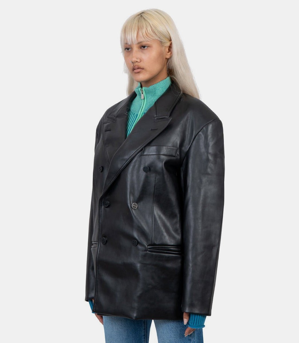 Veste de blazer à double boutonnage 80sVOL2212 - BLACK - FW23 - XSHouse of sunny