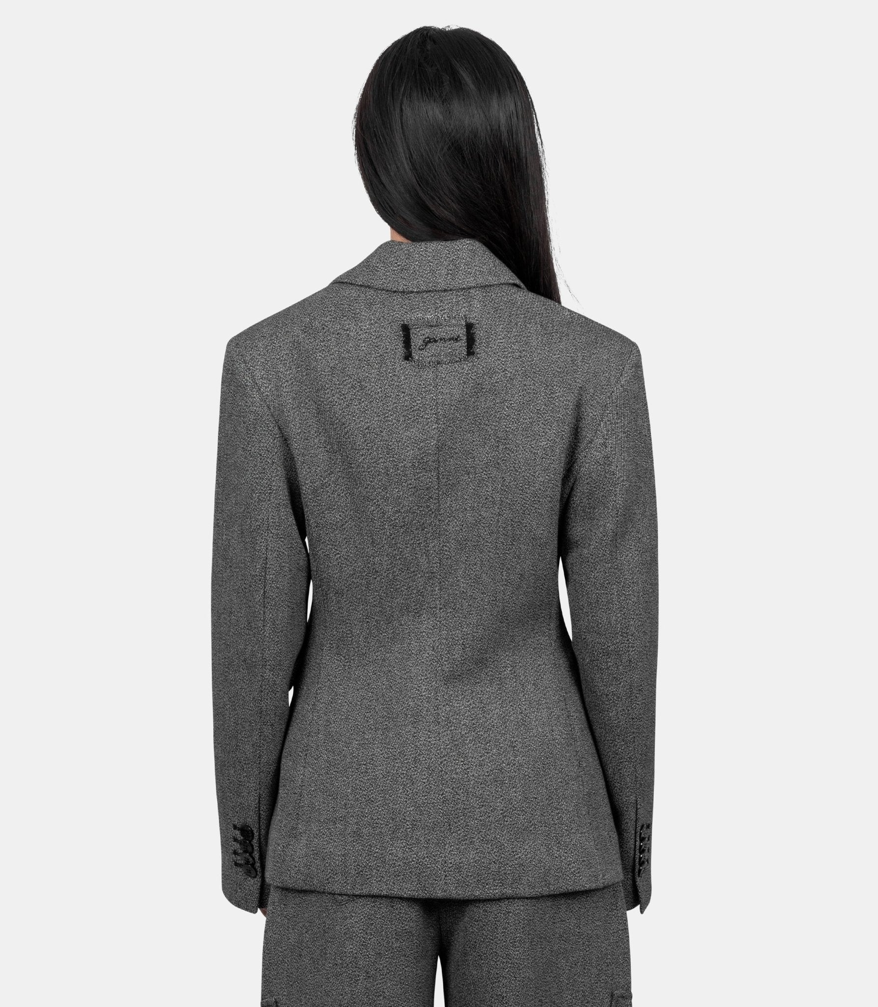 Veste de blazer en laine - A1020026-099-34 - Ganni